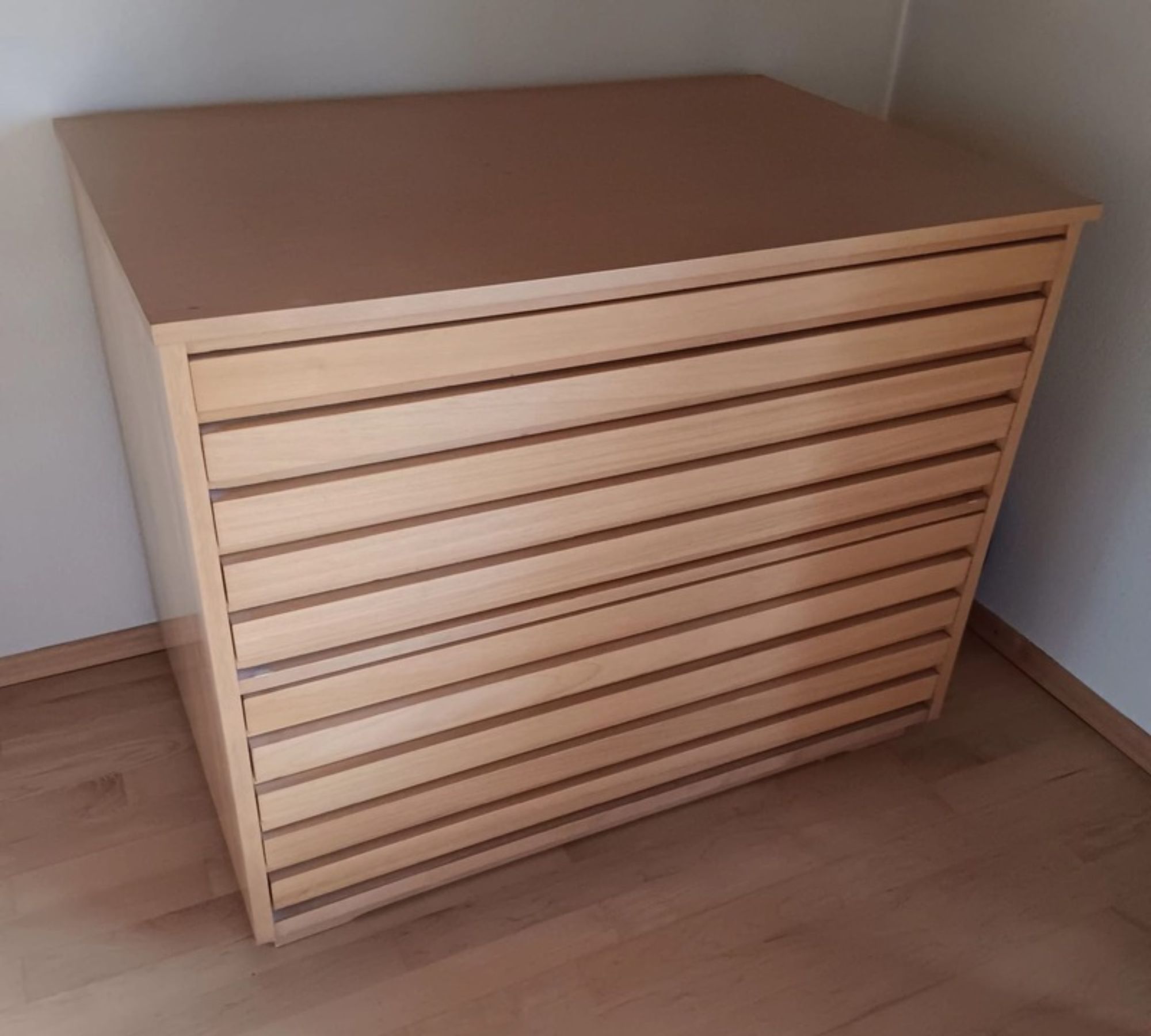 Planschrank Holz Braun