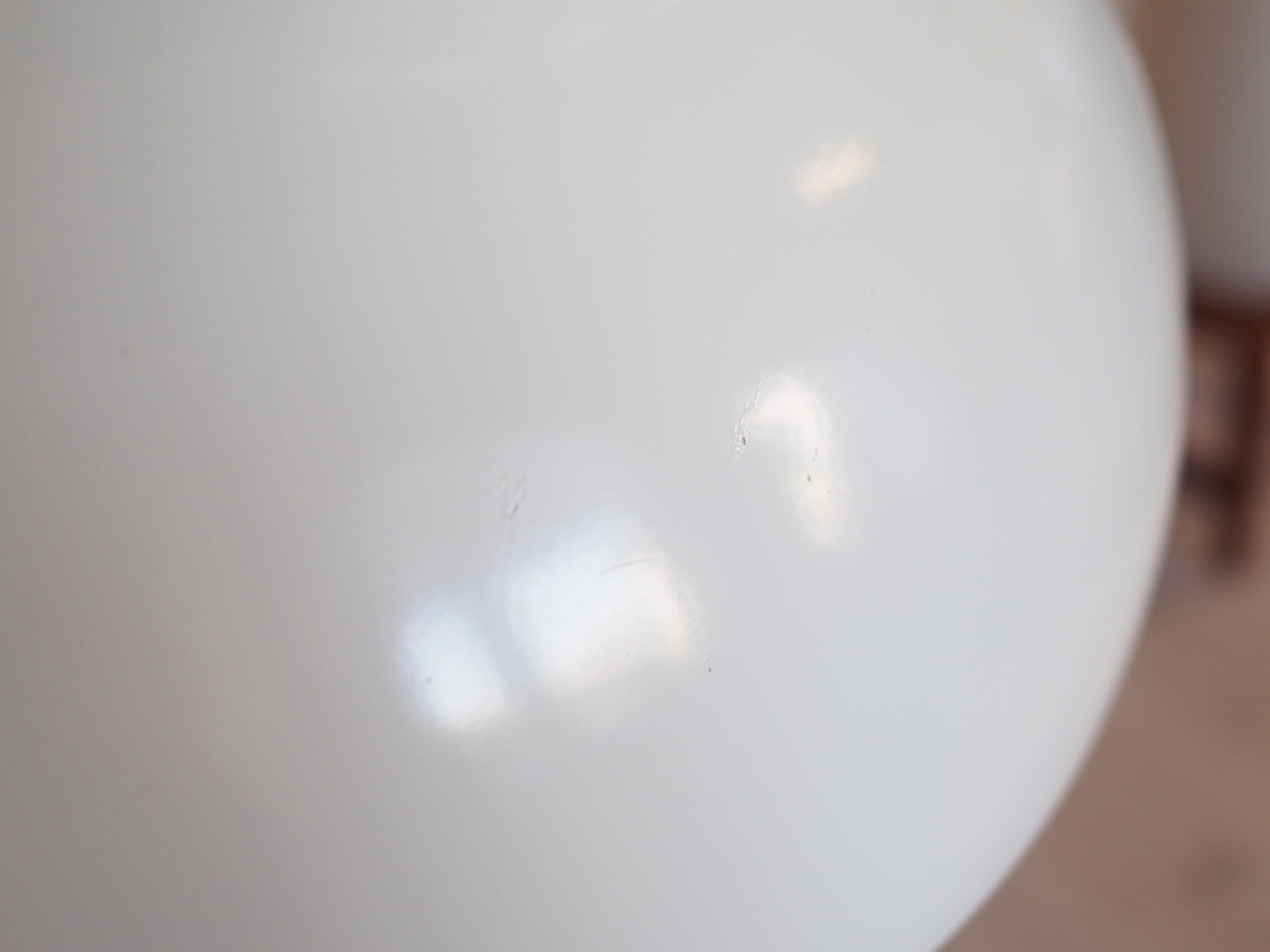 Vintage pendant lamp metal white 1970s