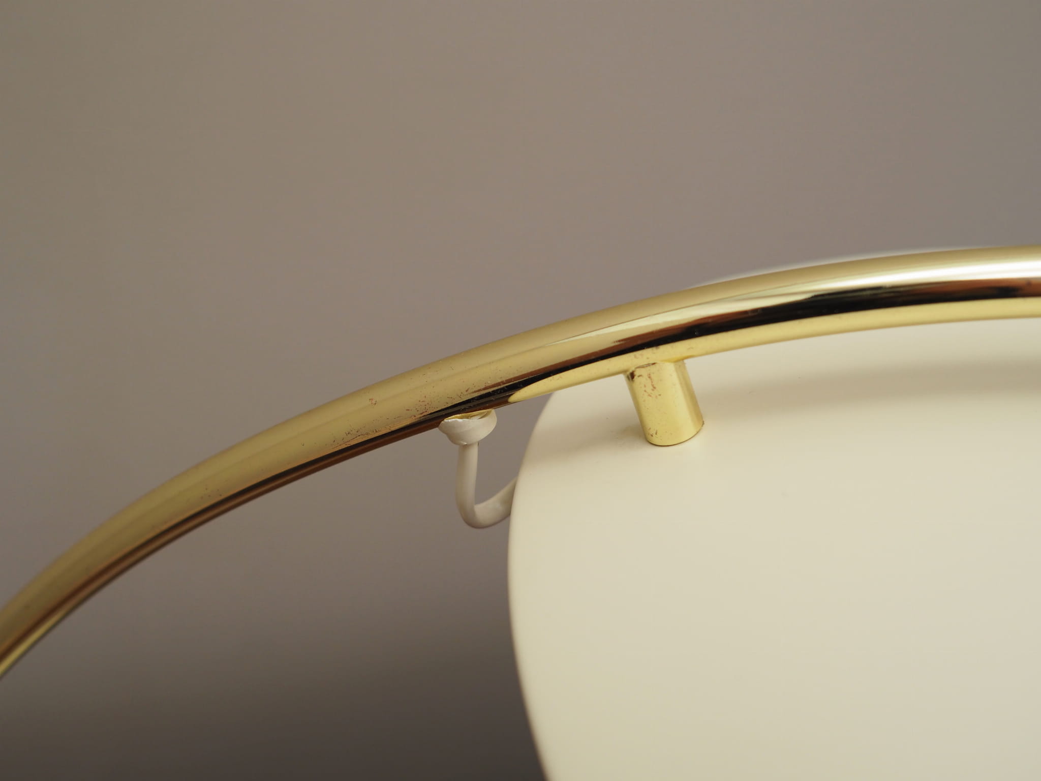 Table lamp metal white 1980s