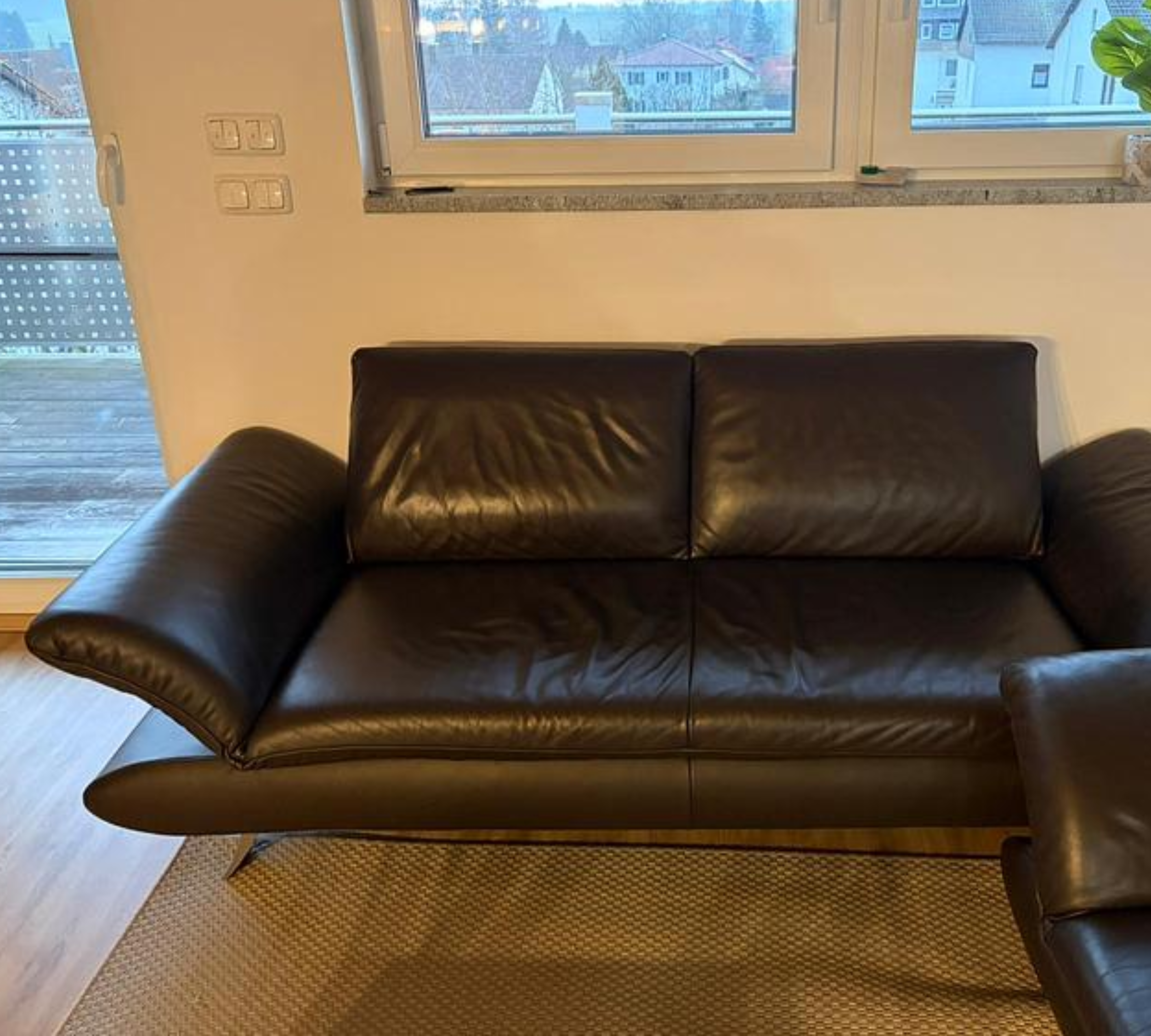 Koinor Sofa Two-seater Leather Brown