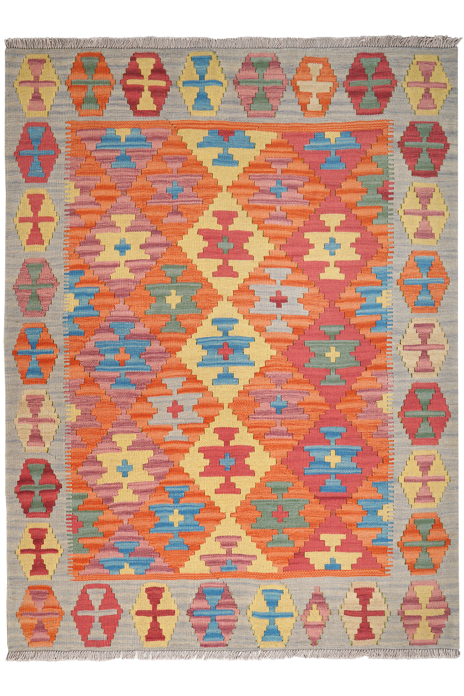 Kelim Gashgai Wool Multicolored