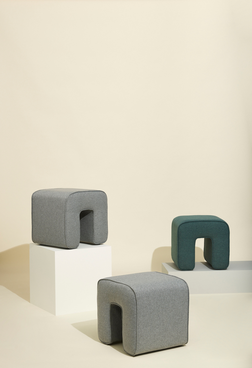 Sculpture Pouf Grey