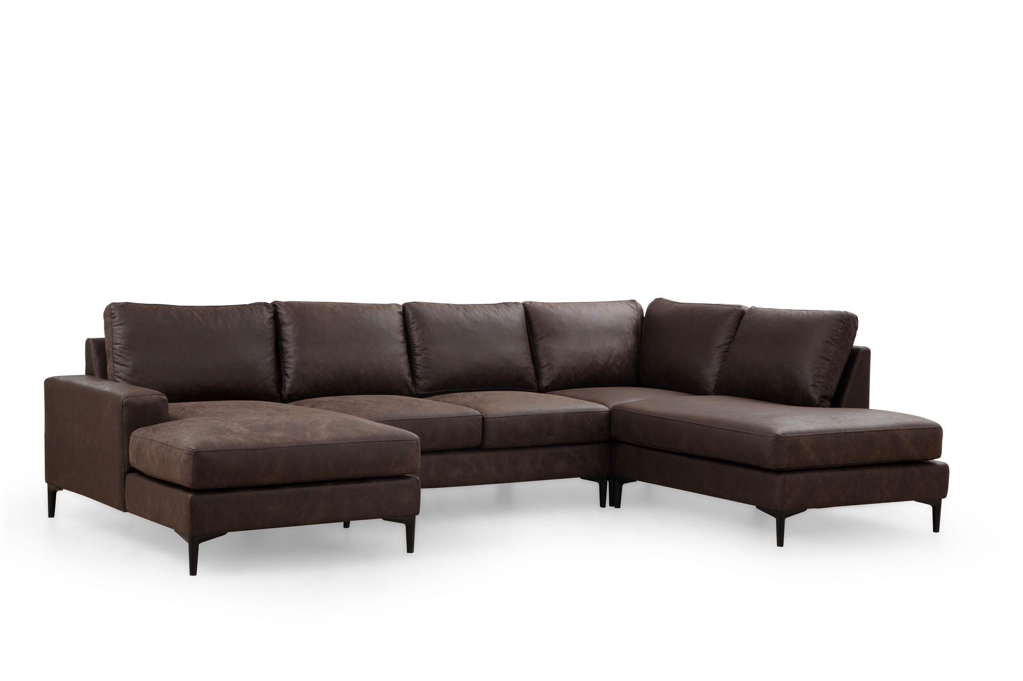 Porto Corner Sofa Brown