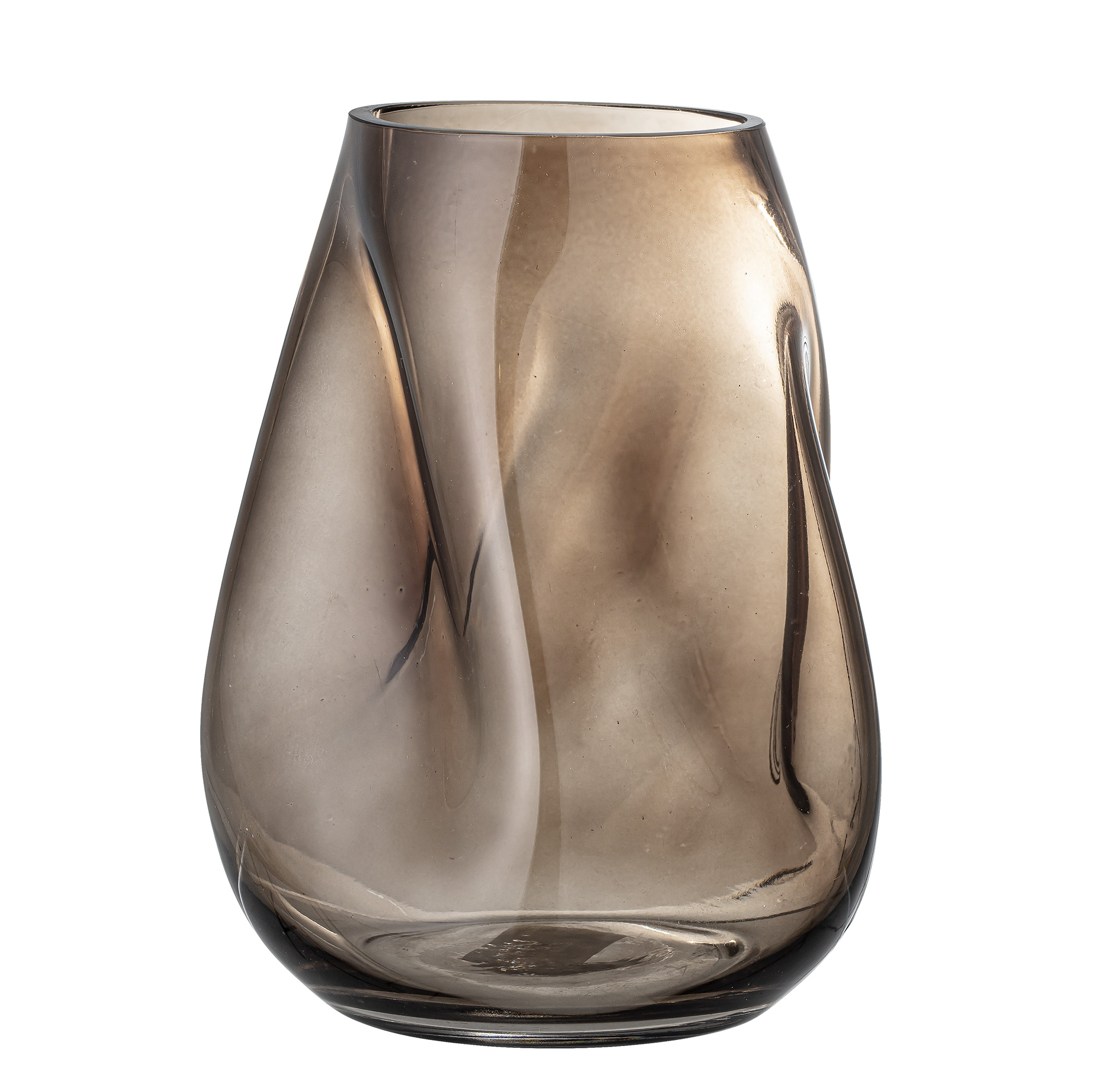 Vase Ingolf Glas Braun