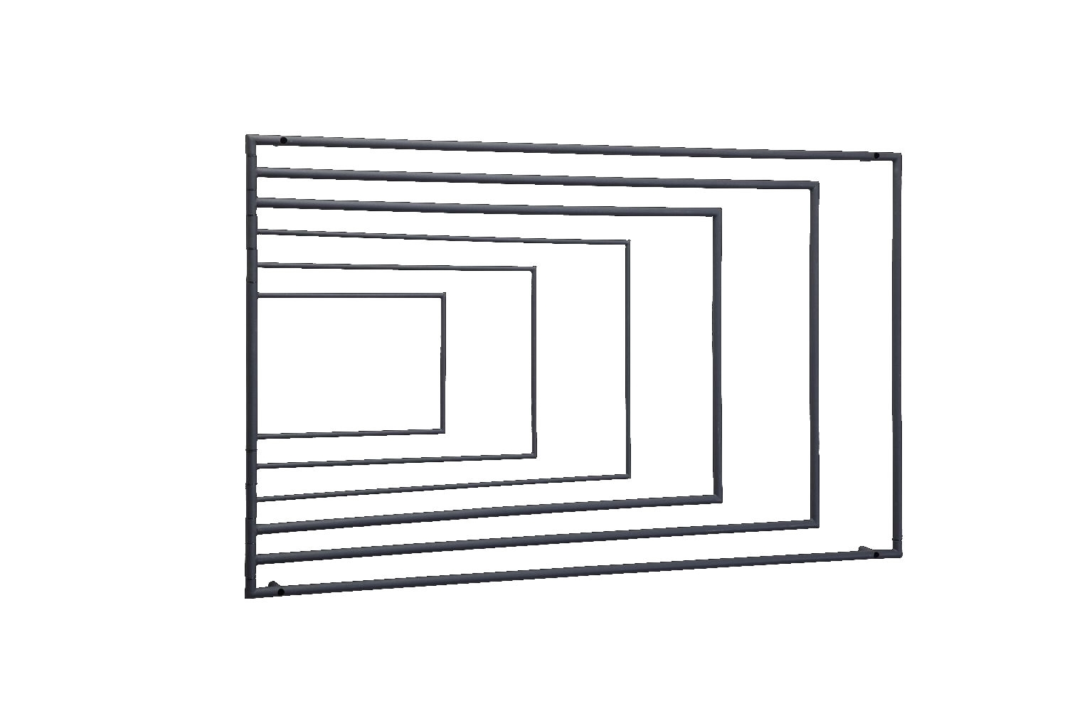 Frame Wandwäscheständer Silber