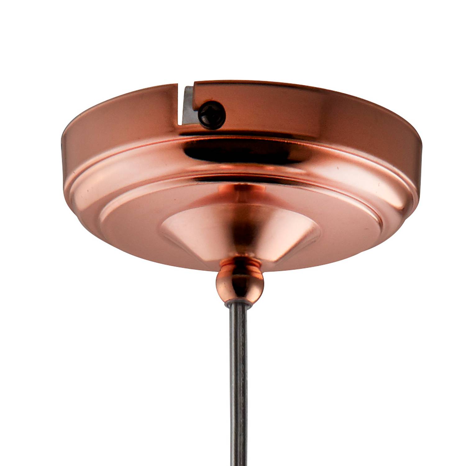 Pendant lamp Balls 1-light Steel Colored glass Amber