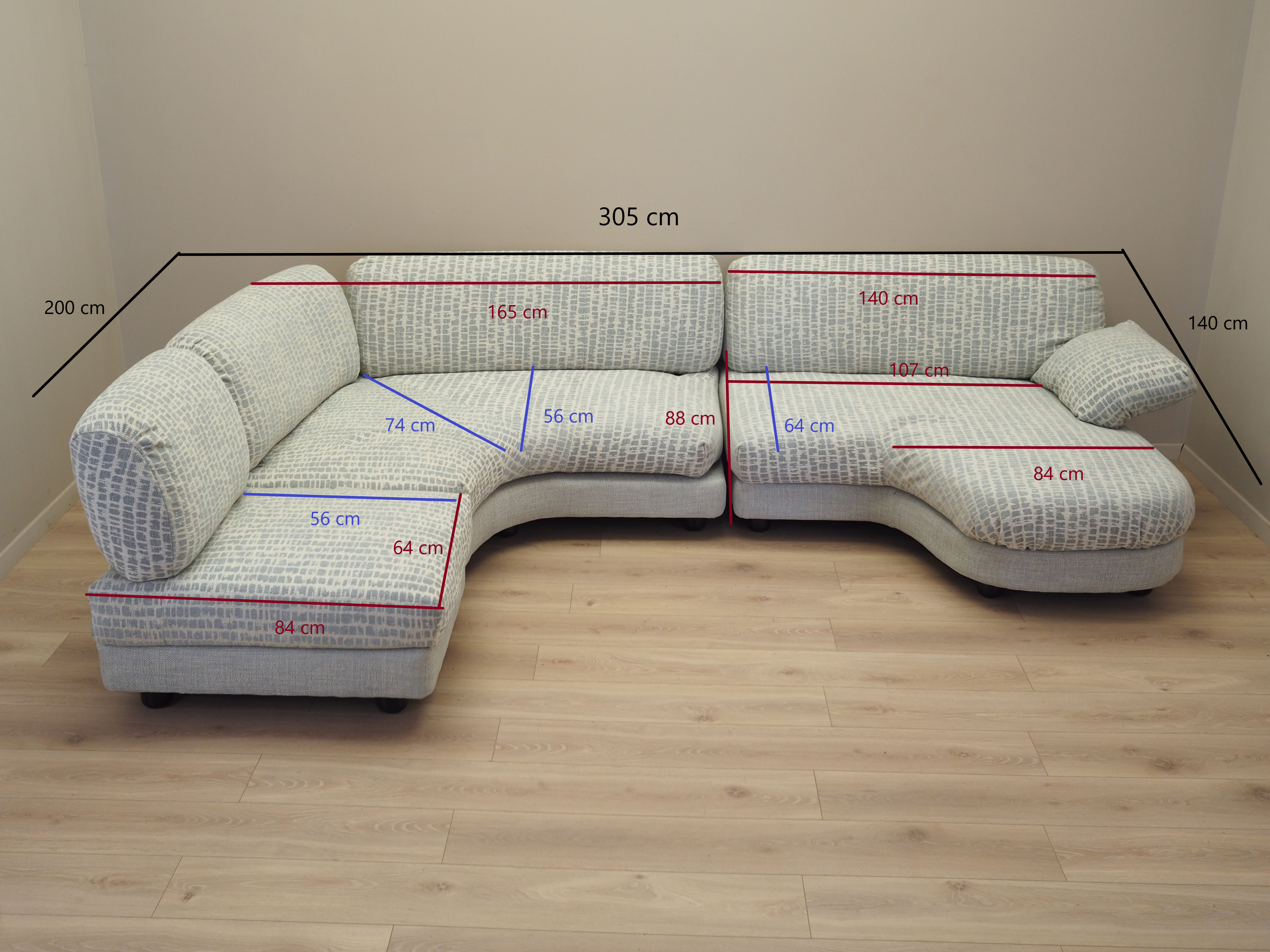 Modulares Ecksofa 1970er Jahre