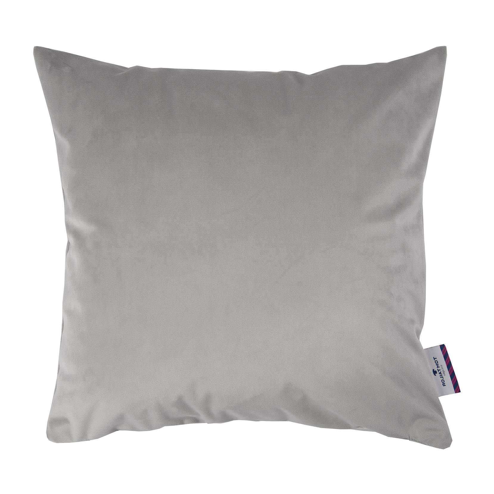 T-French Pillowcase Velvet Woven Fabric Light Grey