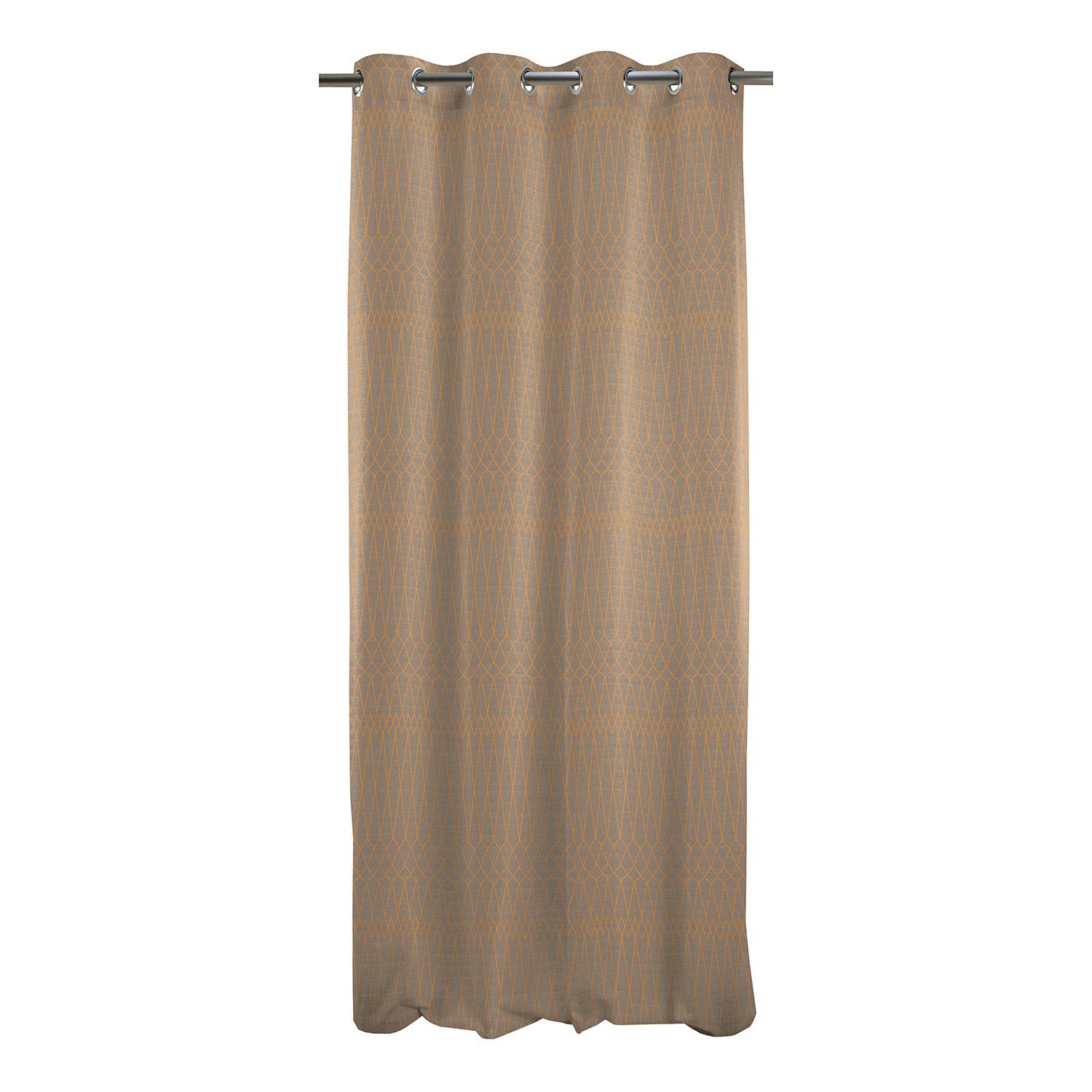 Ösenschal Avella Webstoff Cappucino / Orange