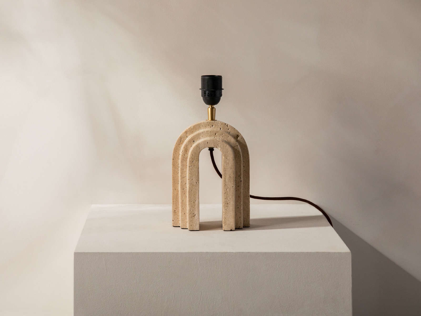 Table lamp Doris Beige 20x20x44cm