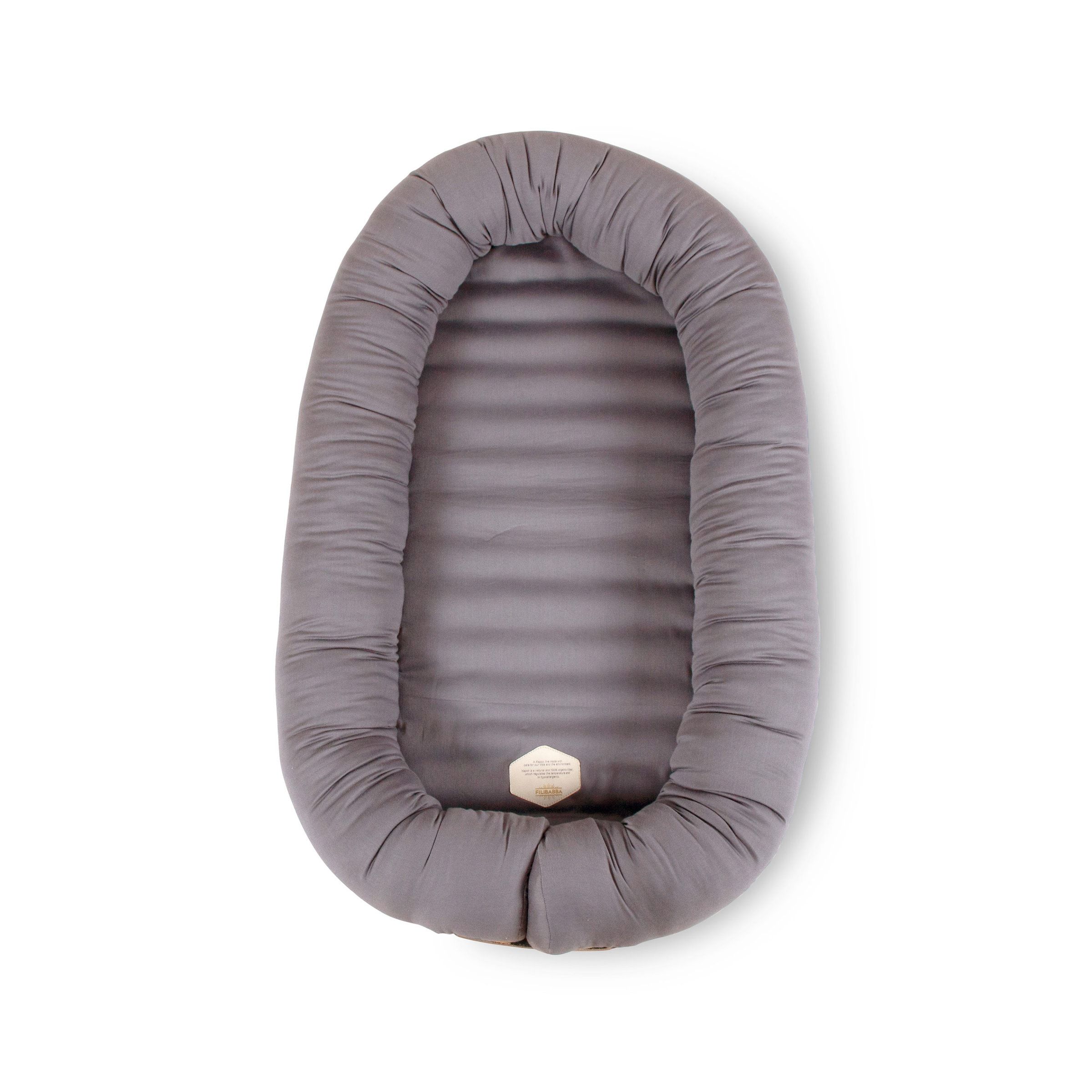Baby nest Organic cotton Kapok Grey