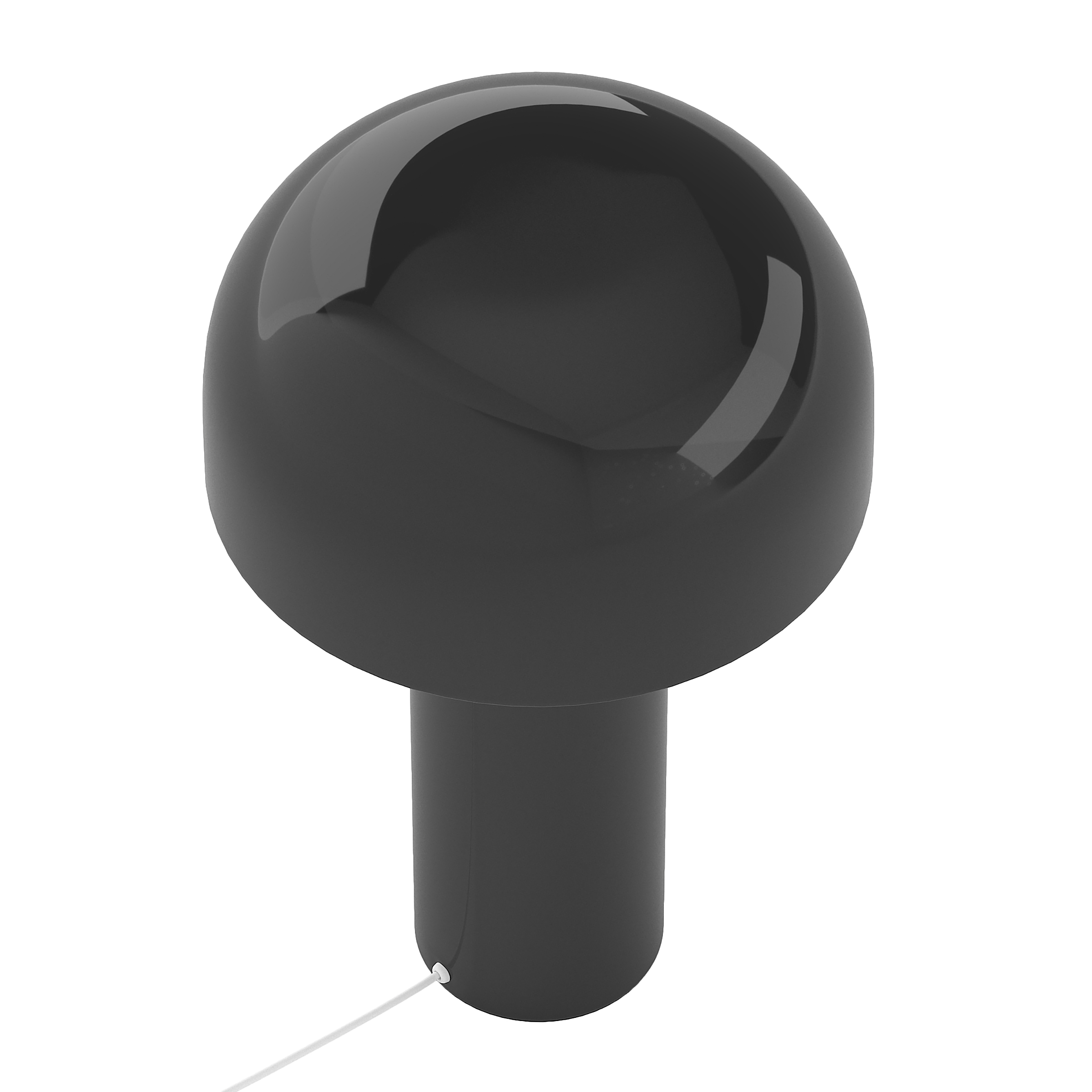 1-Flammig Ylum Tischleuchte Eisen Schwarz