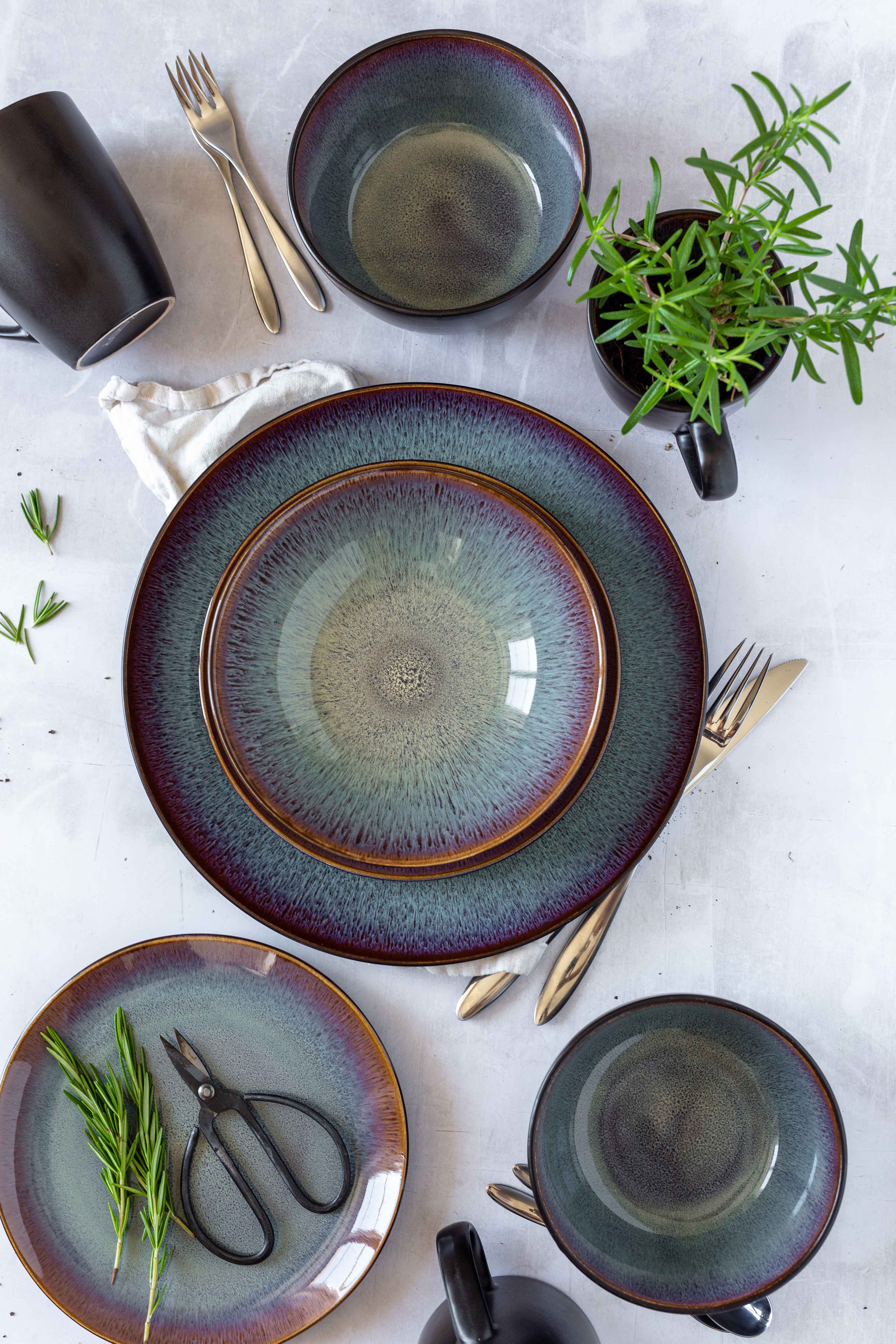 20x Combination set Teona Ceramic Black