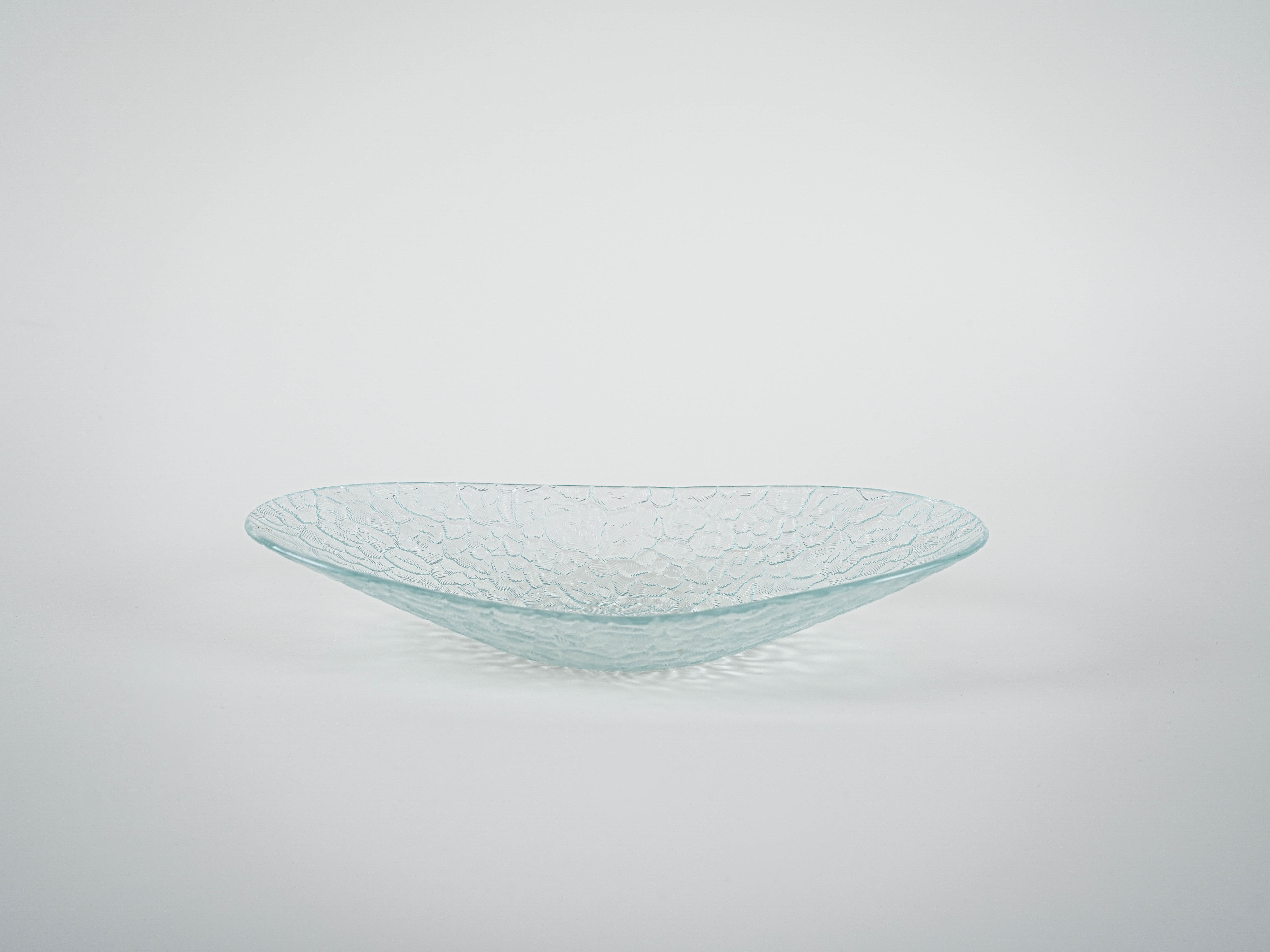 Glass serving platter 1970s
