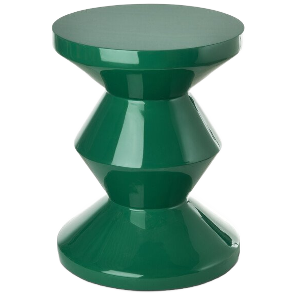 Zig Zag stool Green