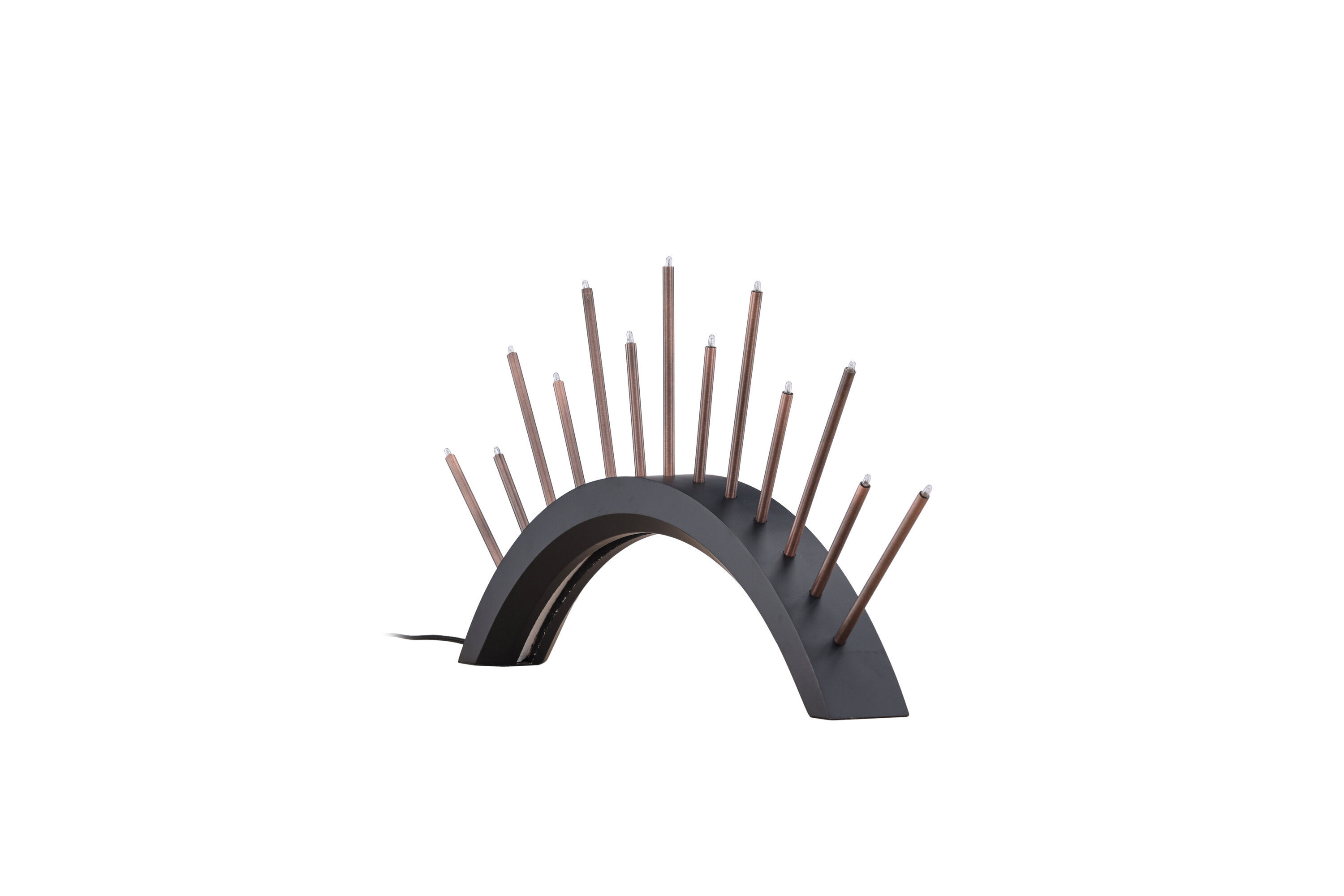 Björnrike Candle holder Metal Black Copper look