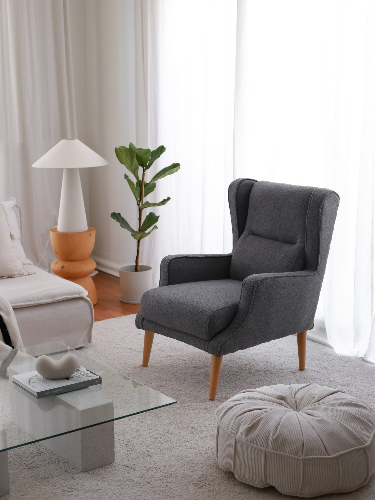 Klam Armchair Smoke Grey