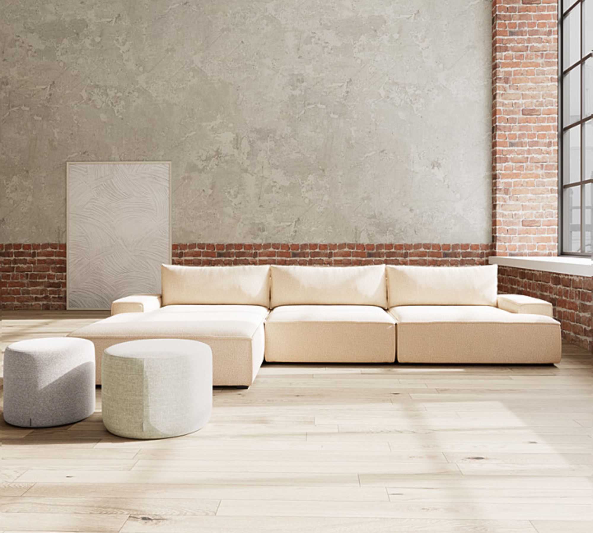 Daphne 1-Sitzer Modul Links Free Sage