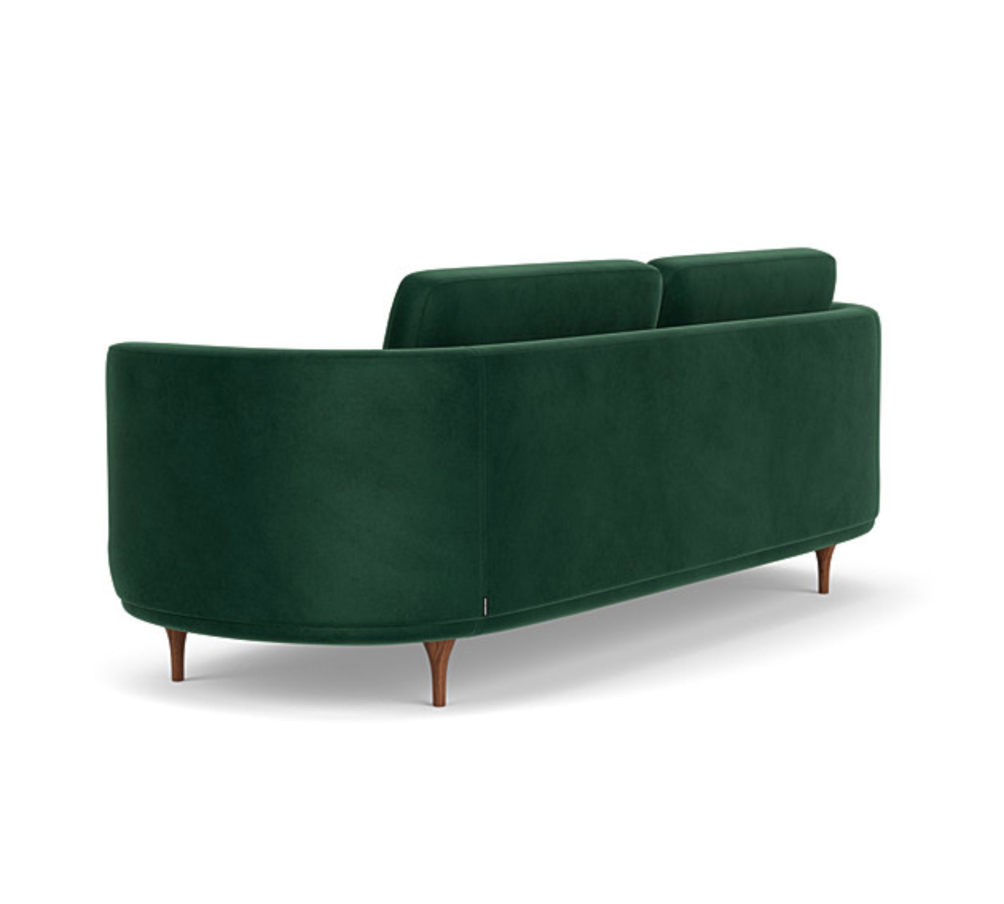 Elinor 3-Sitzer Sofa Velour Lux Dark Green