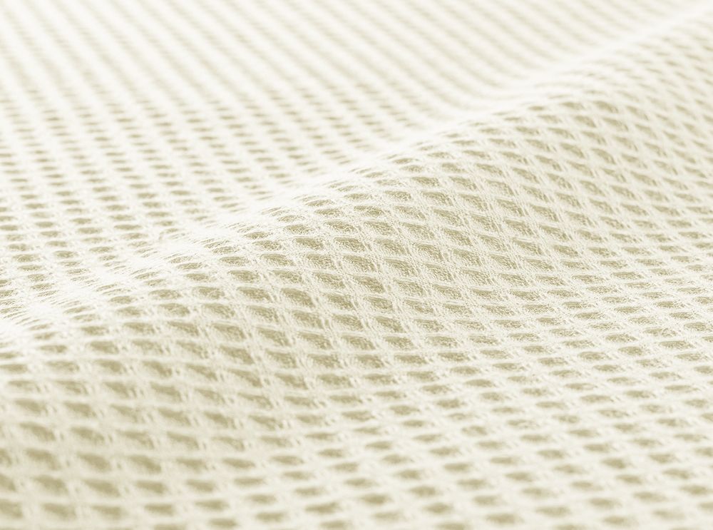 Leichte Decke aus Waffelpiqué 100% Baumwolle Creme King