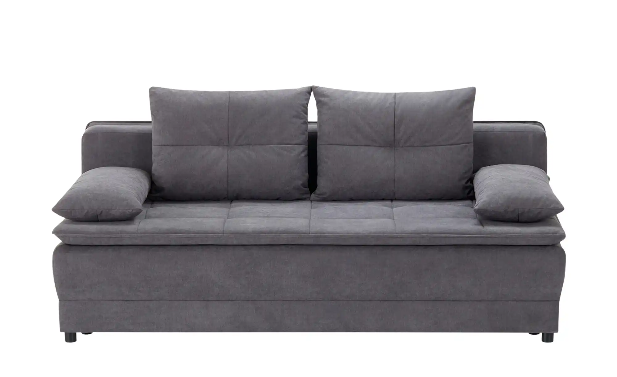 Schlafsofa Textil Grau