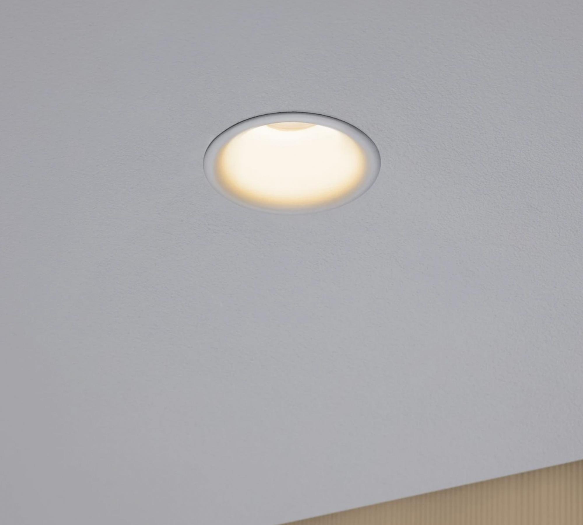 3-flame recessed spotlight acrylic glass white