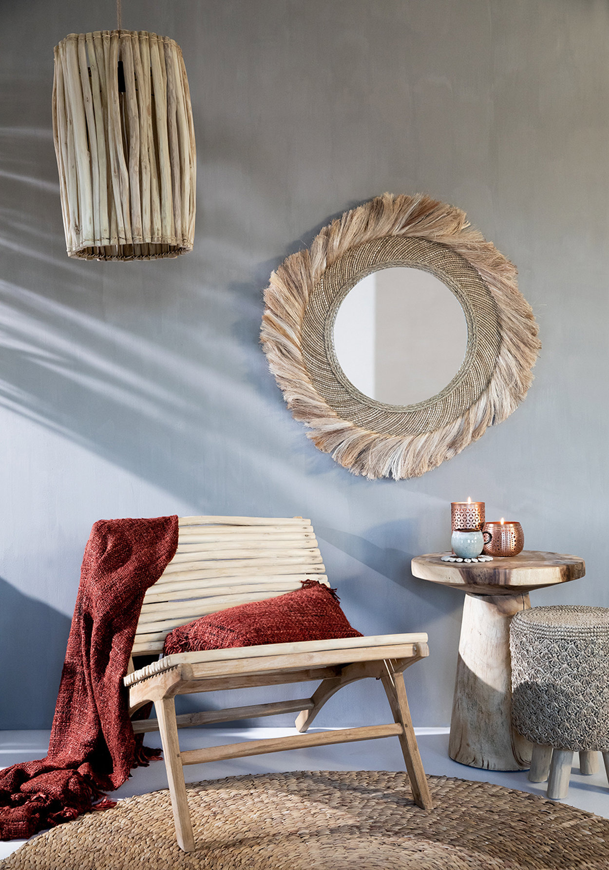 Kissenbezug Baumwolle Rot