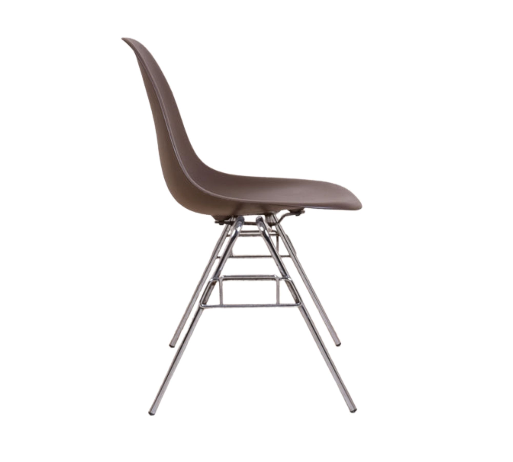 Eames DSS Plastic Side Chair Chocolate