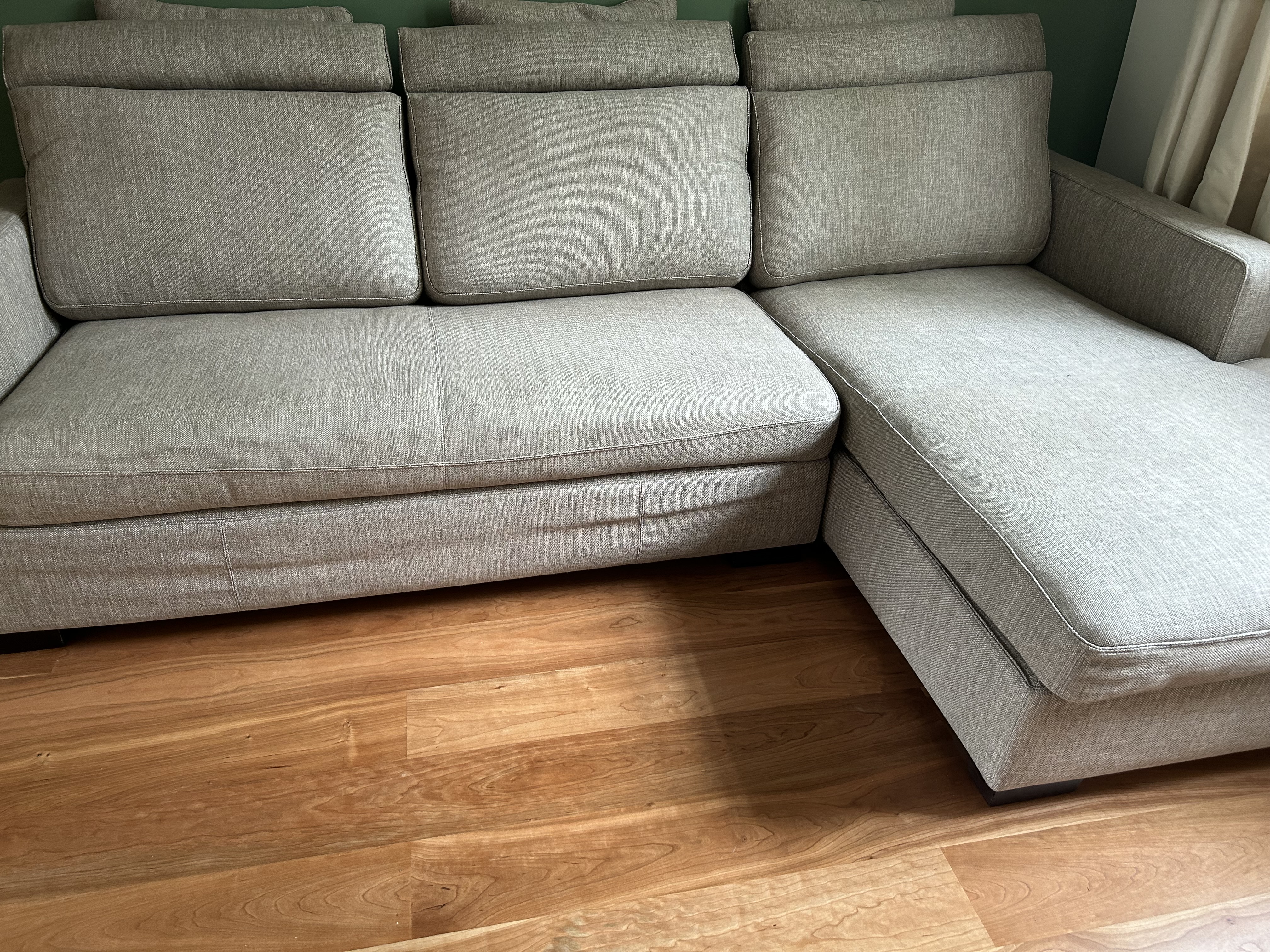 Gatsby Sofa Récamiere Rechts Baumwolle Holz Braun