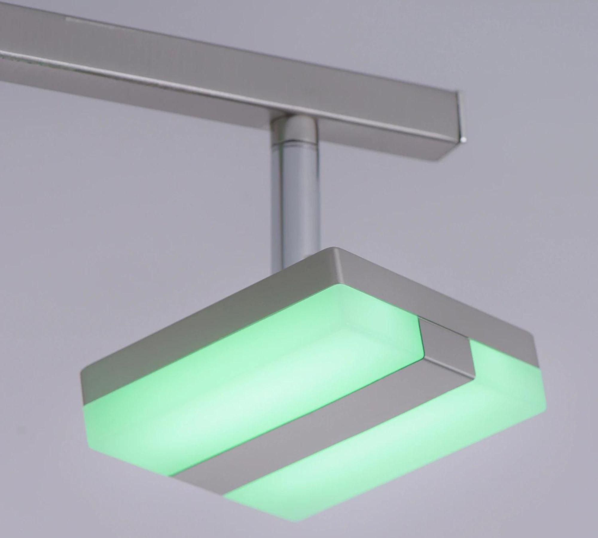 LED Deckenleuchte 6-flammig Eisen Kunststoff Silber