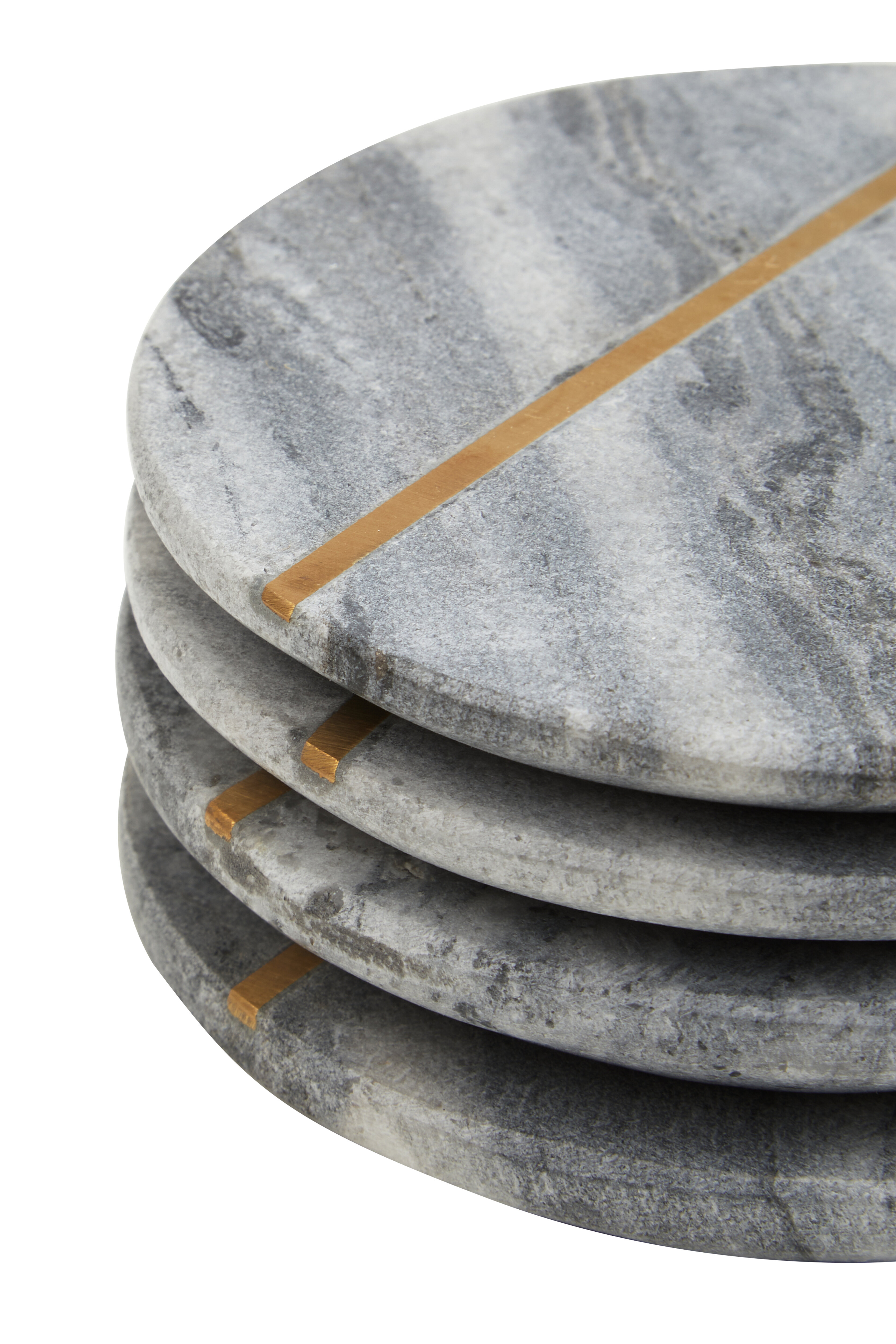 4x Kira Grey Marble Untersetzer
