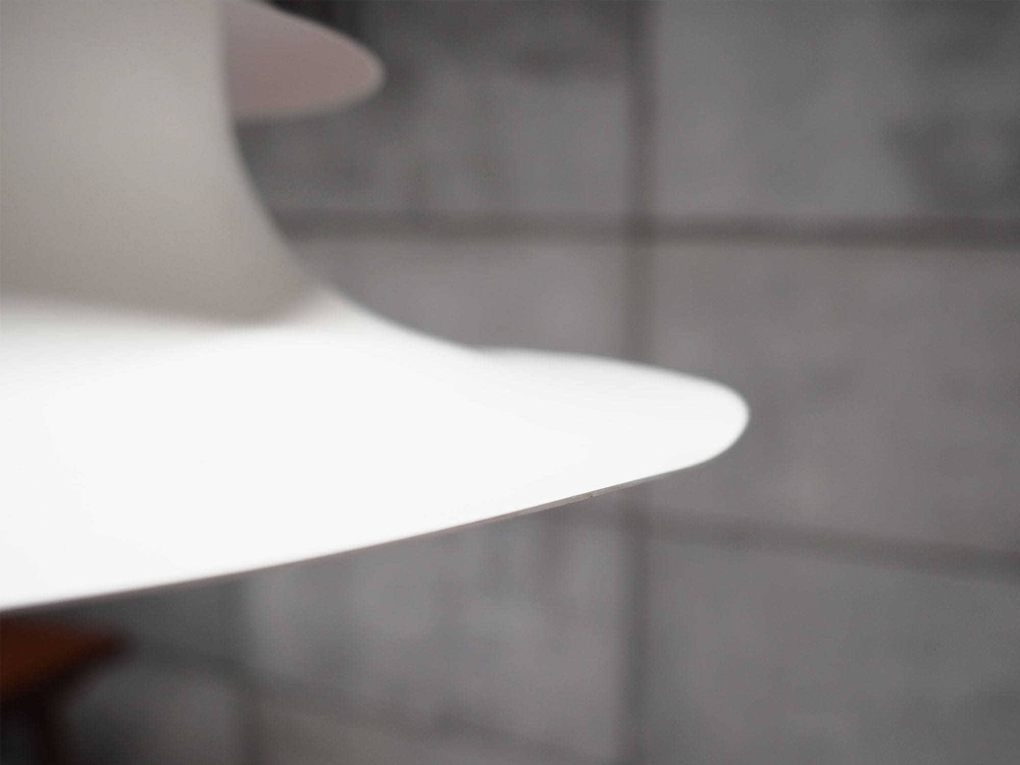 Vintage pendant lamp metal white 1970s
