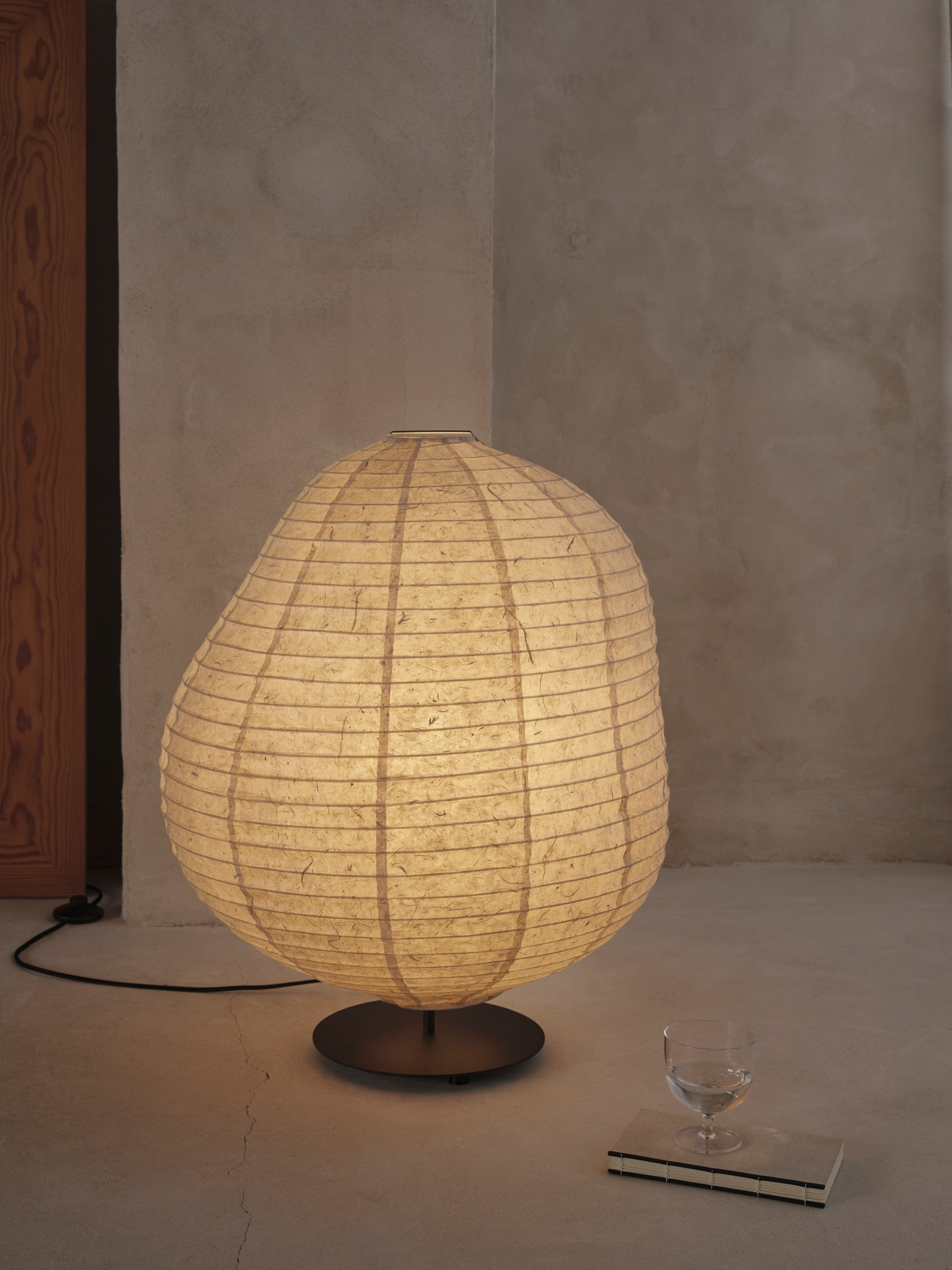 Kurbis Stehleuchte / Tischleuchte Beige