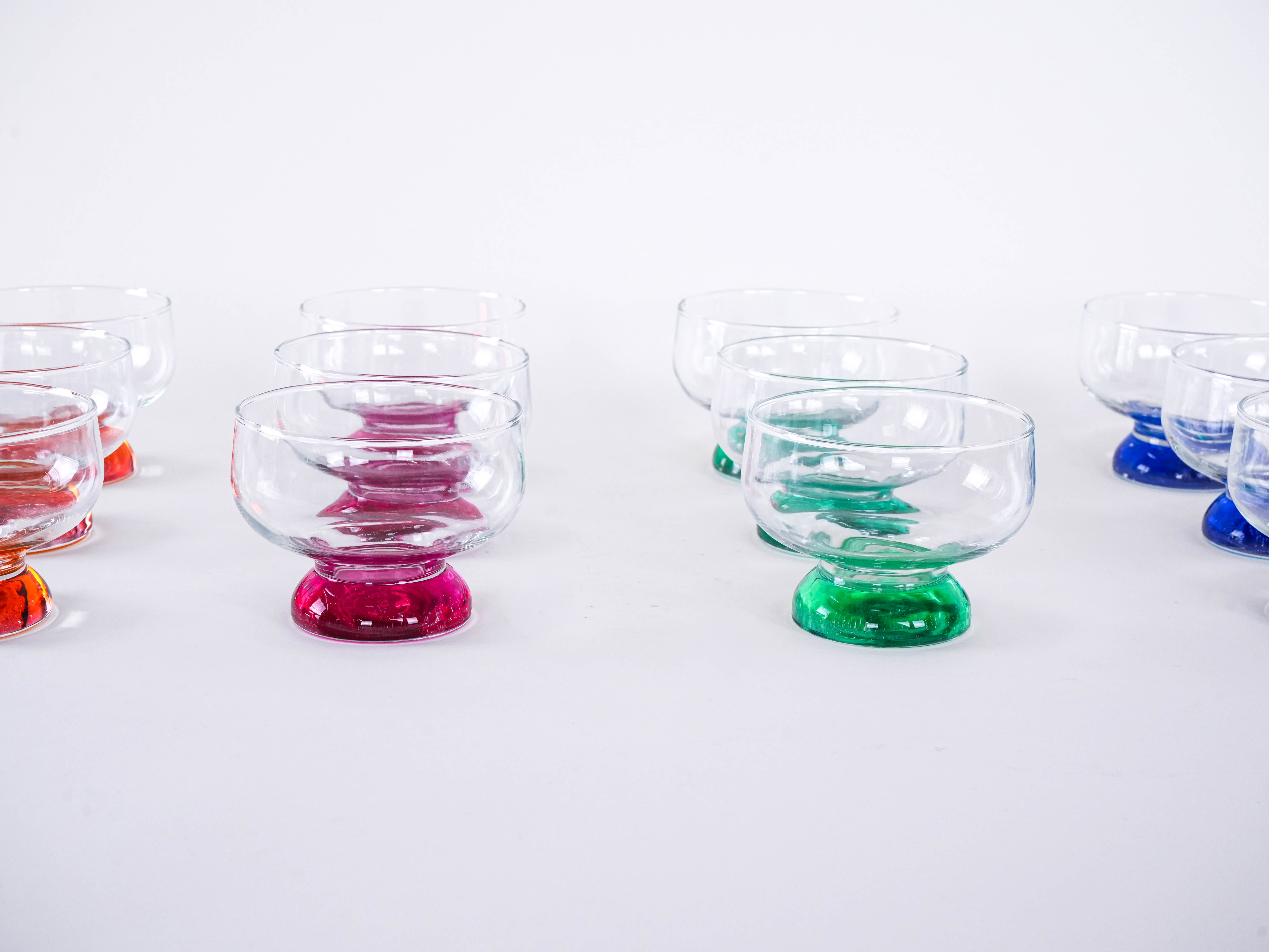 Dessert Bowl Set Multicolored 1970s