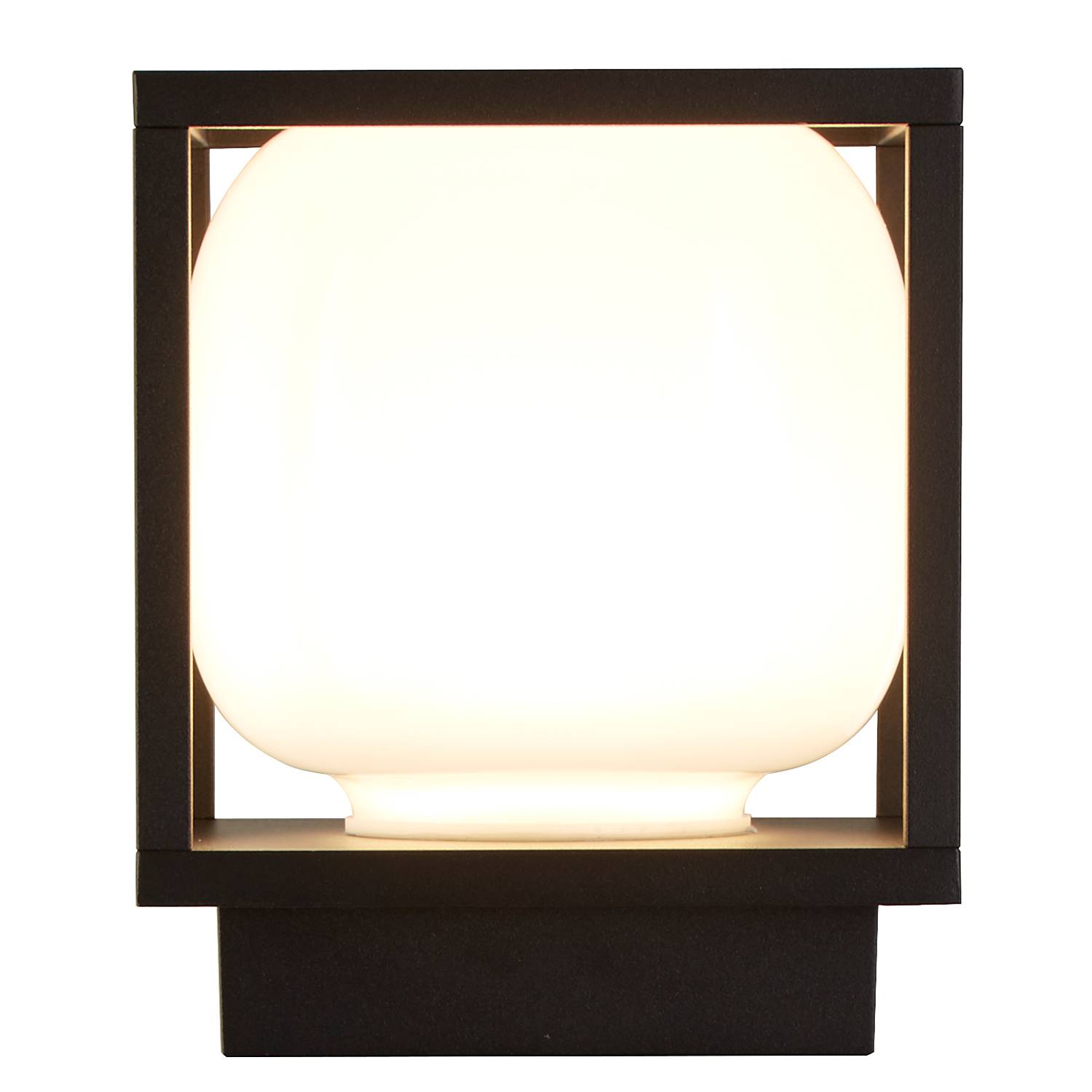 Athens LED Wall Light Aluminum Black 1-flame