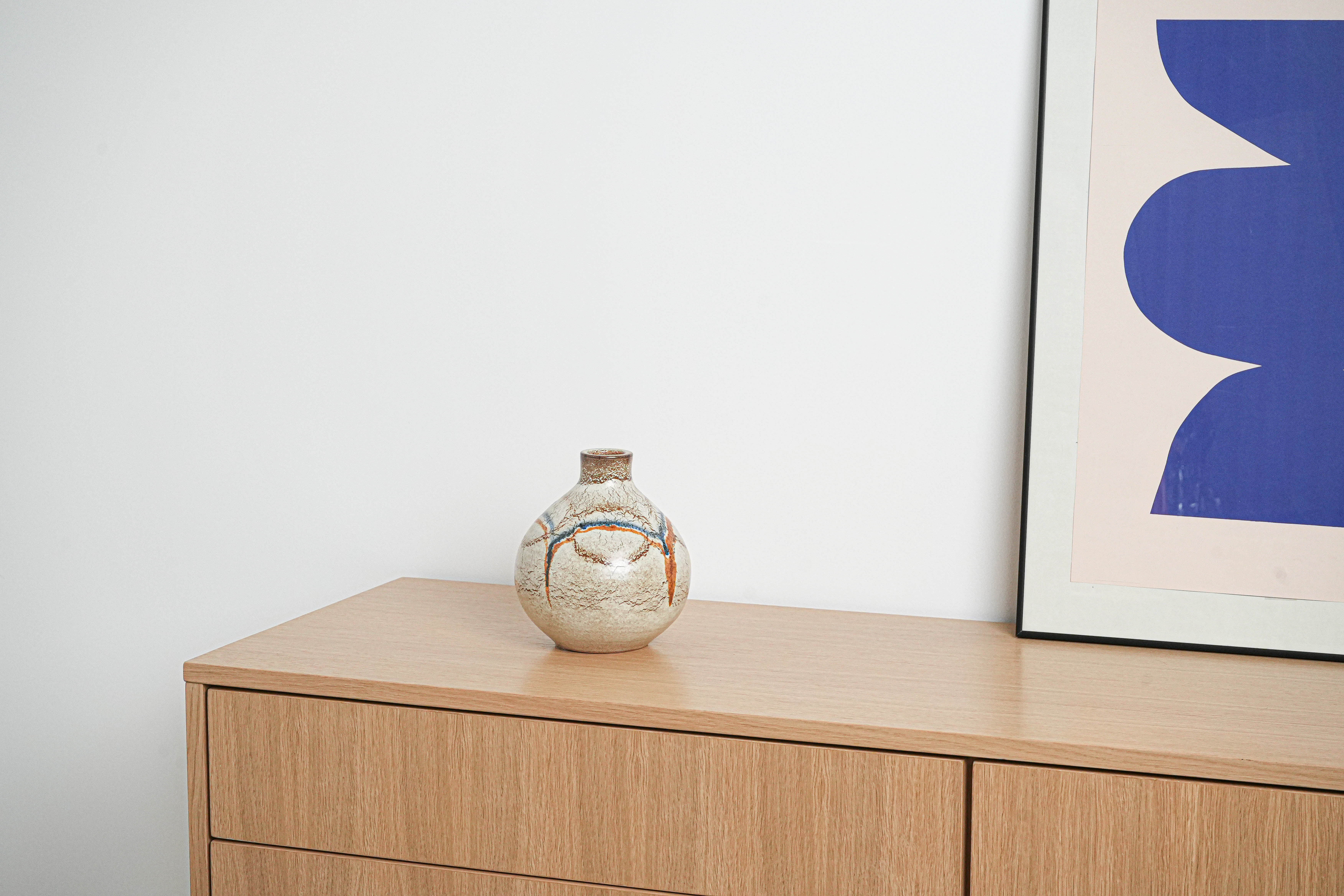 Ceramic vase Multi-colored 1960s