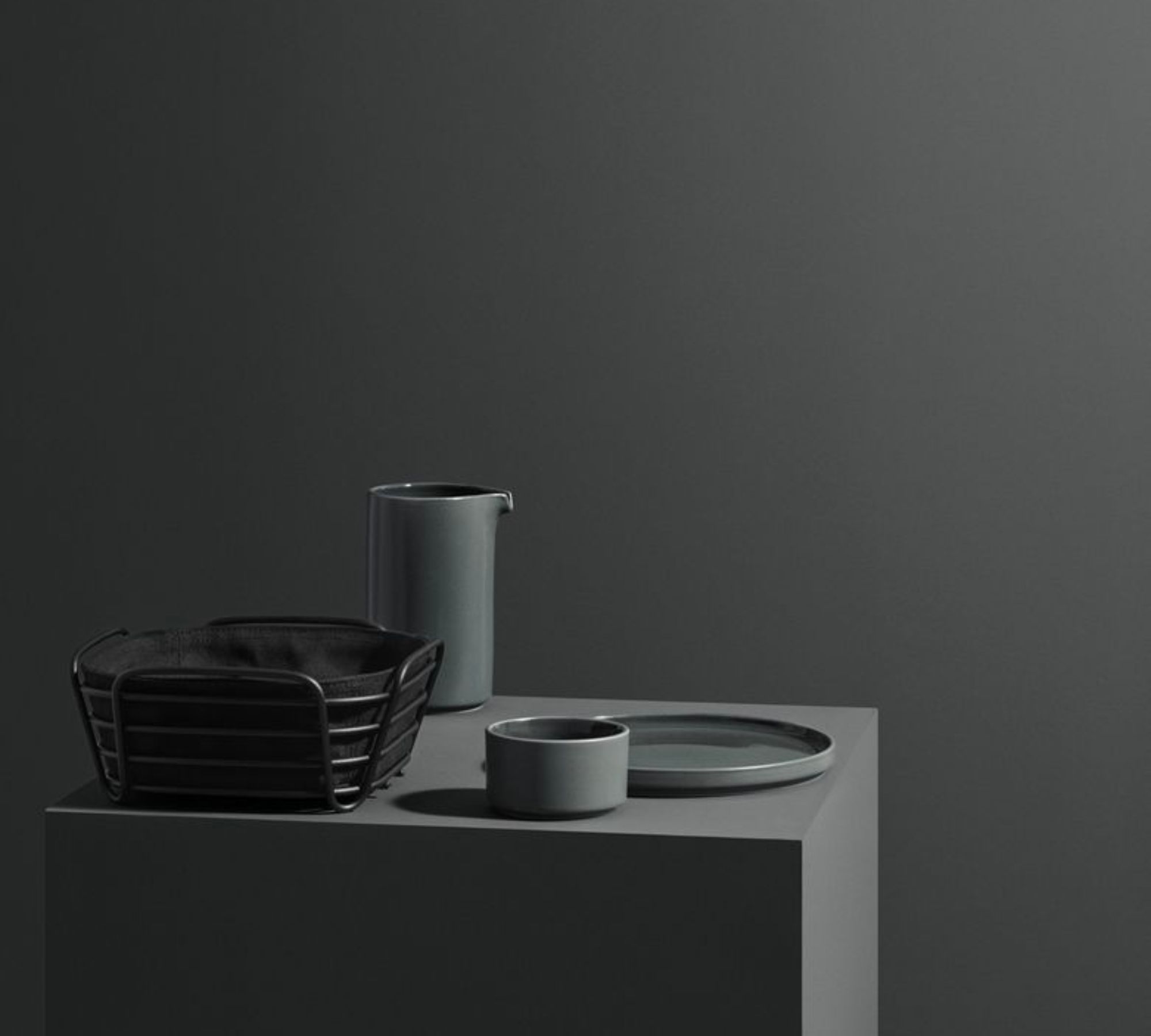 Premier Housewares Brotkorb Aus Polyester-Baumwolle | Schwarz & Creme | 15x26x23 Cm | Faltbar & Maschinenwaschbar | Ideal Für Brote & Croissants