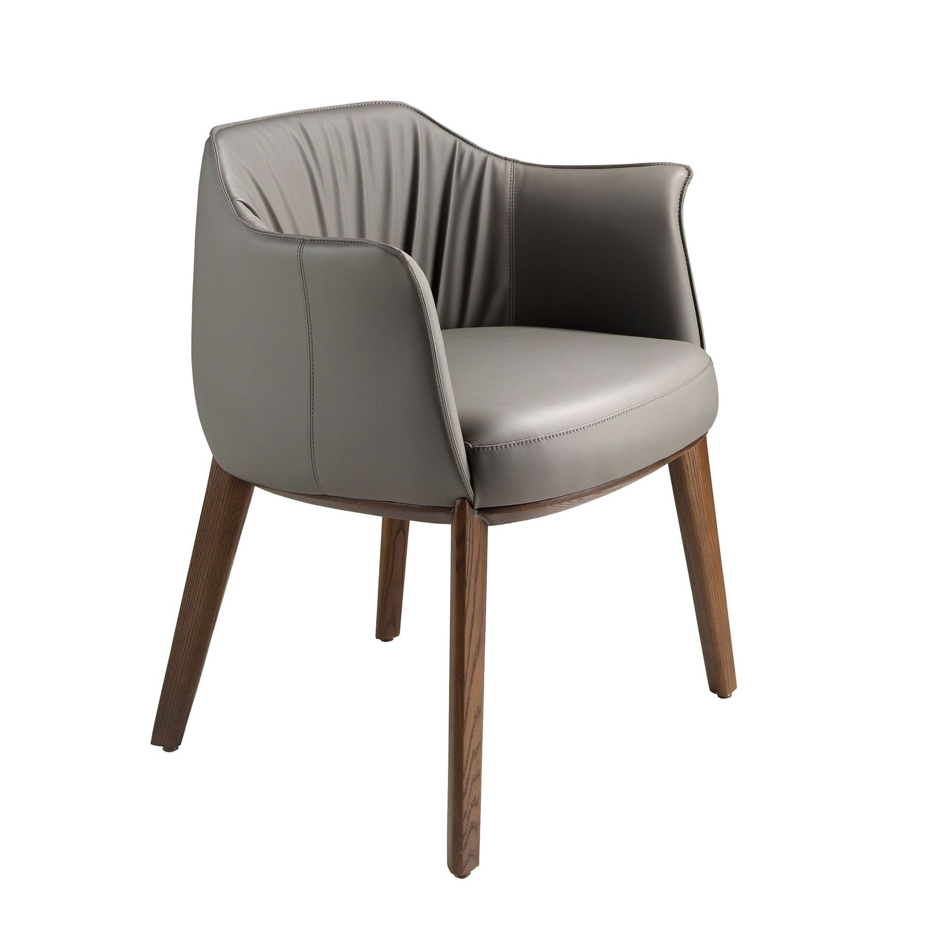 Armchair Faux Leather Grey