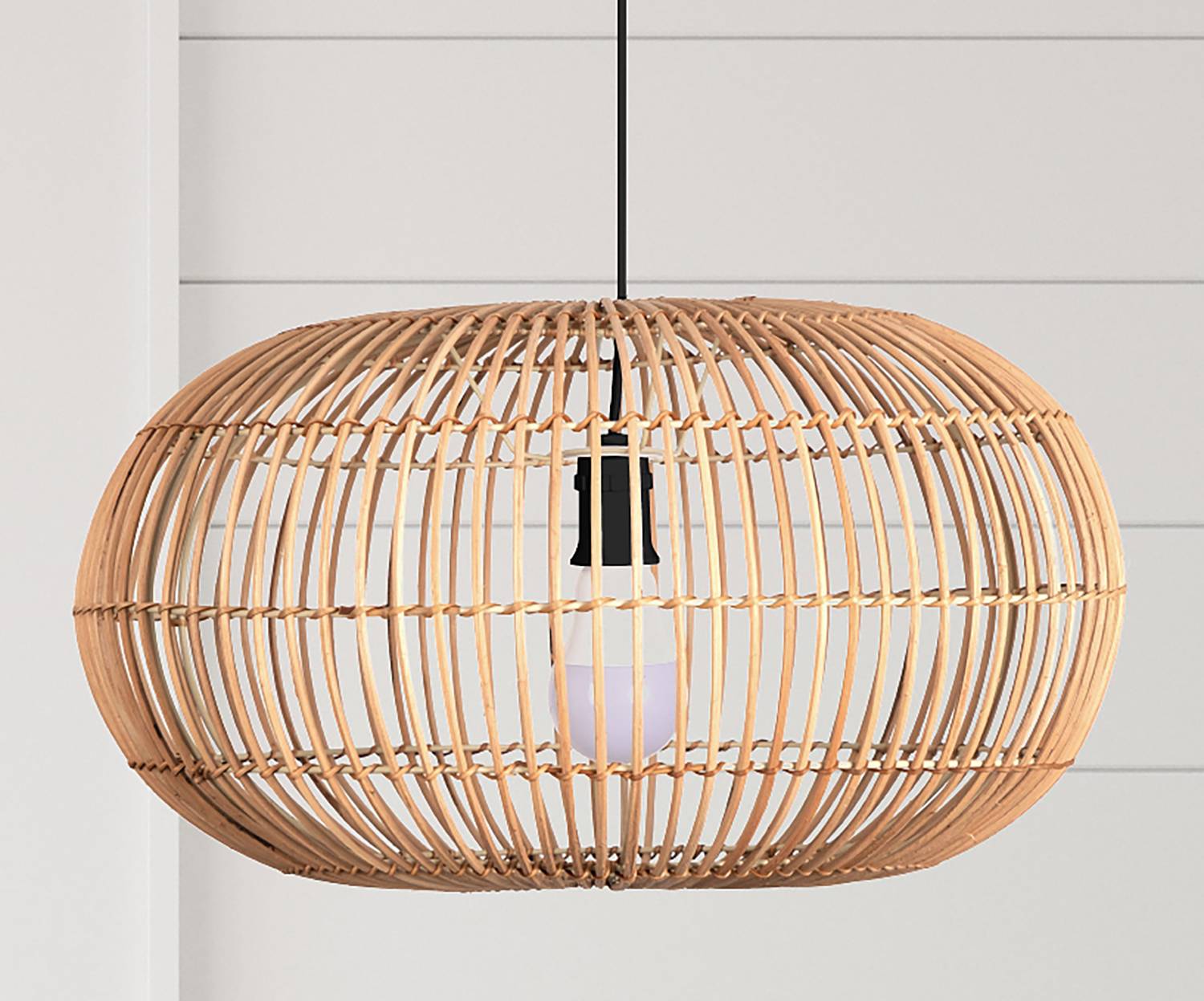 Pendelleuchte Bali Rattan Braun