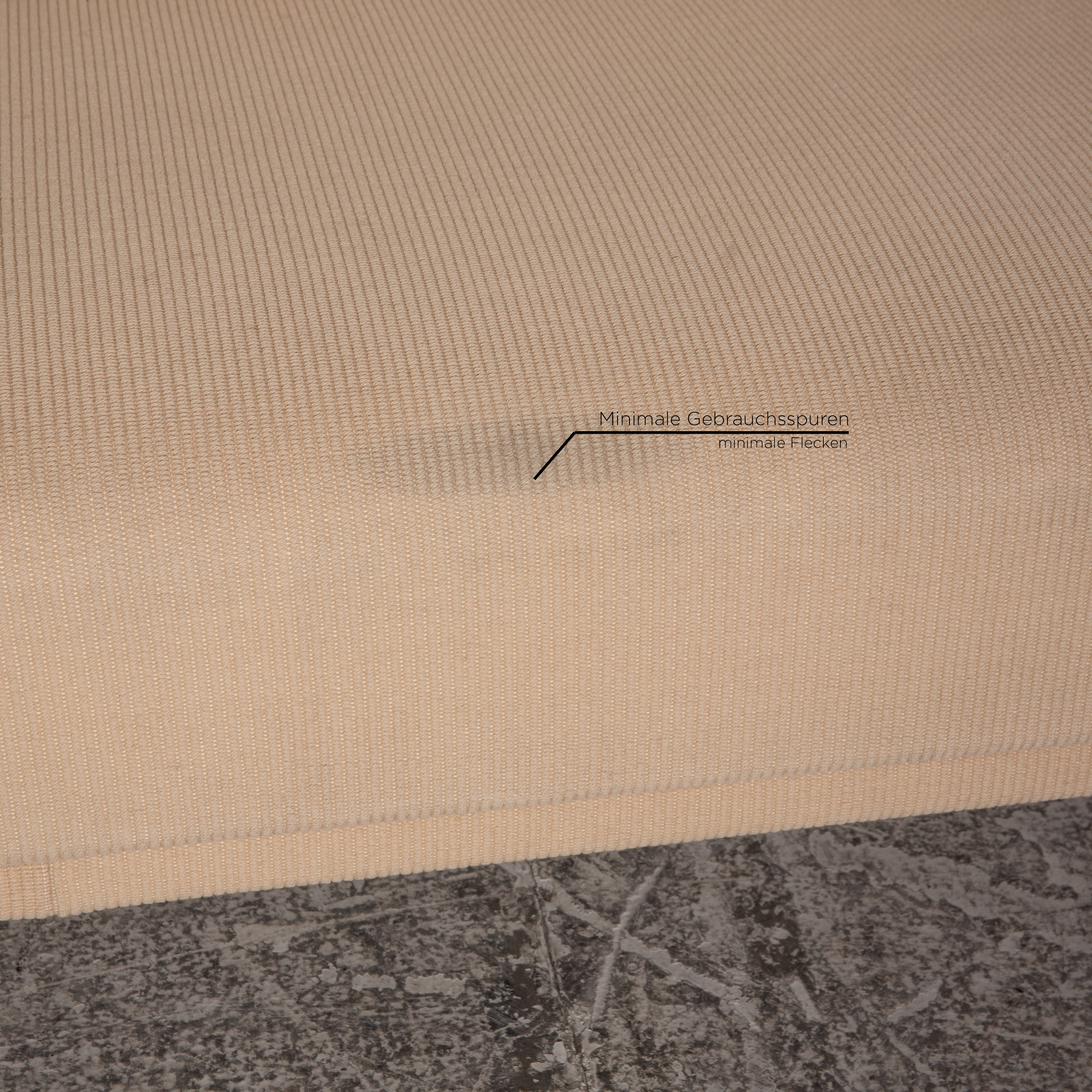 Schlafsofa 3-Sitzer Stoff Beige