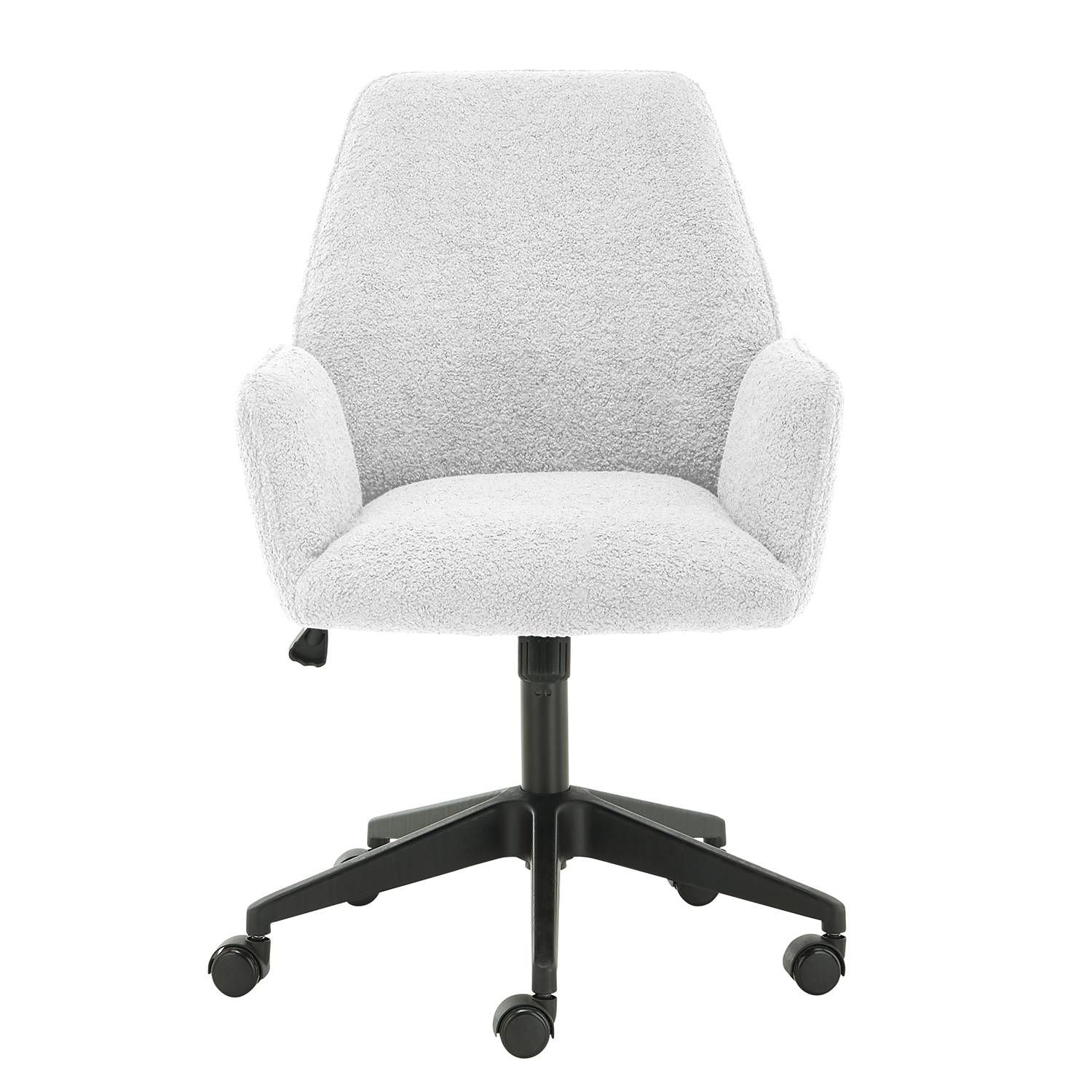 Office Chair Oaklawn Teddy Fabric Ora White