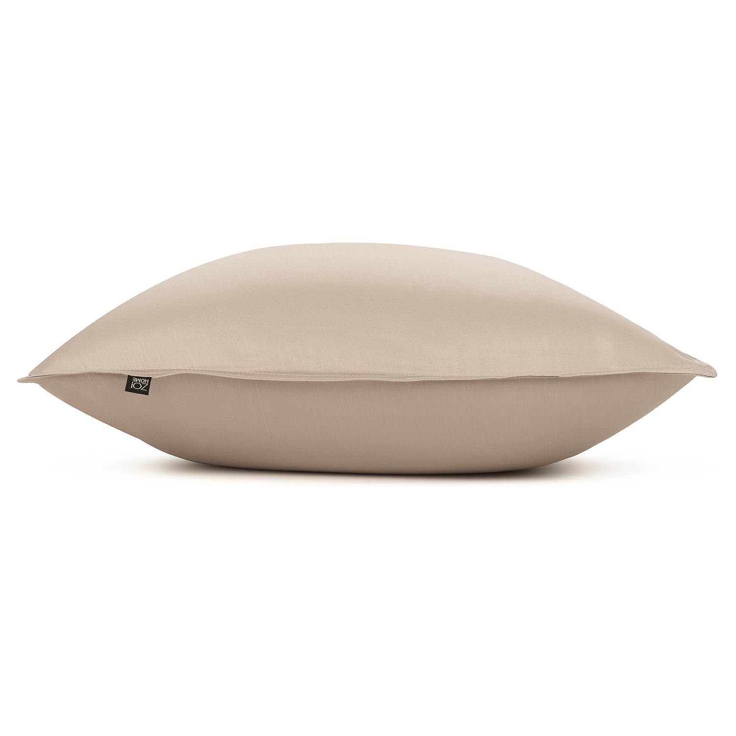 2x Satinado II Kissenbezug Baumwolle Satin Sand 80 x 80 cm