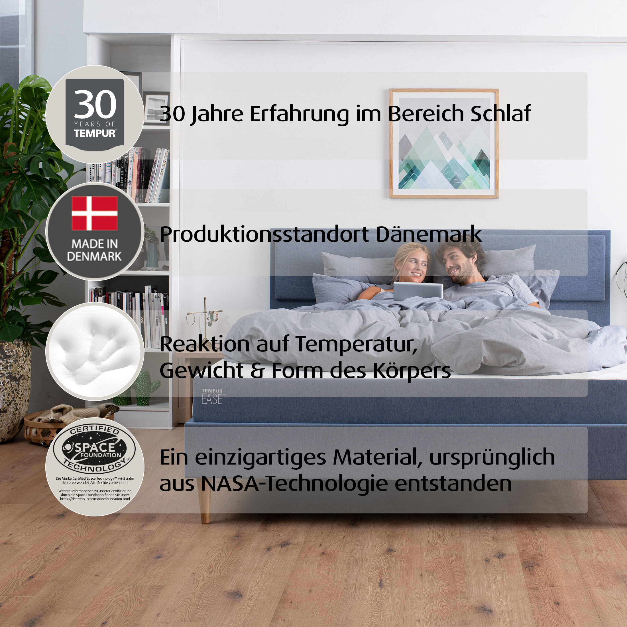 EASE® Mattress Medium 100 cm Width