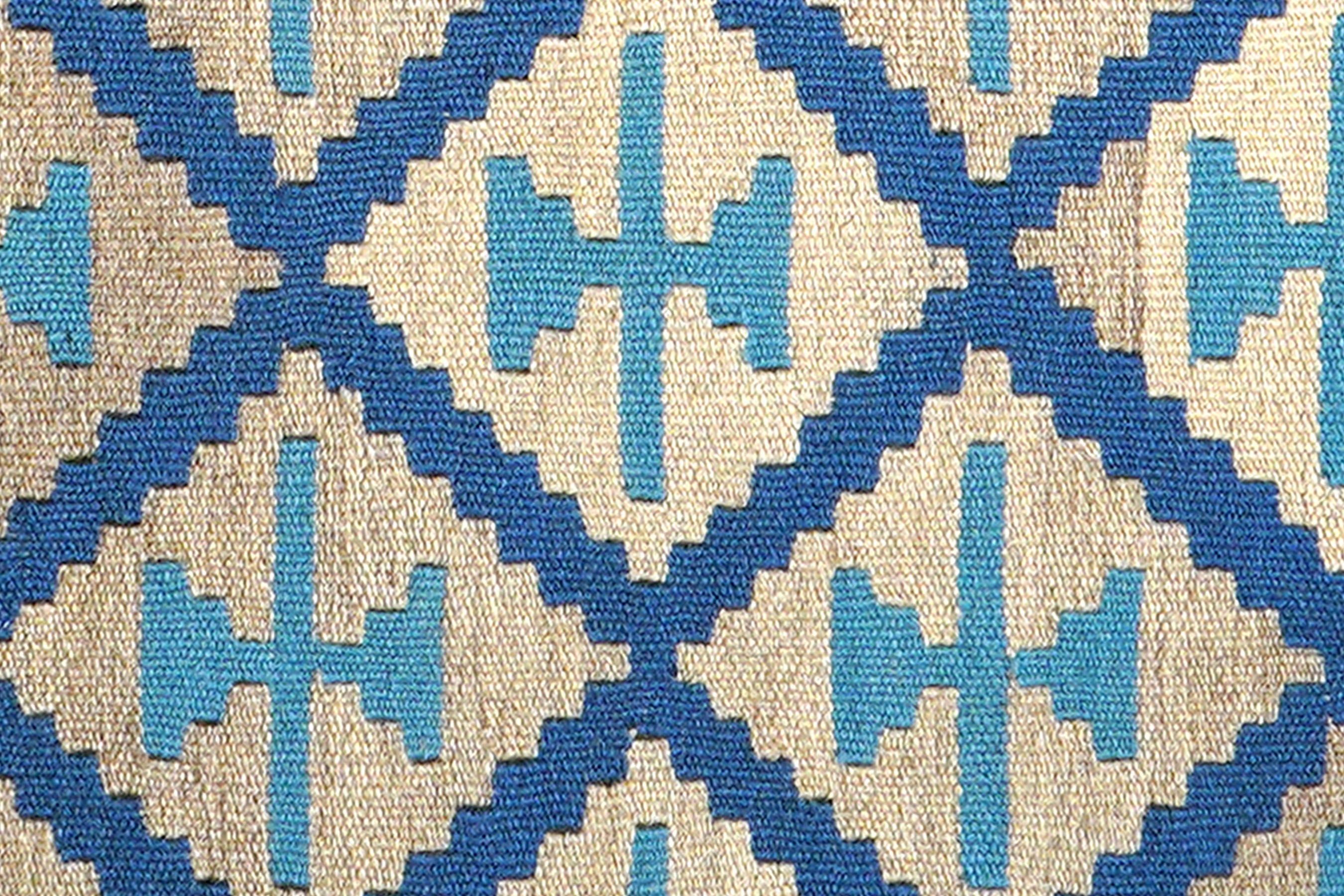 Kilim Gashgai Teppich Blau