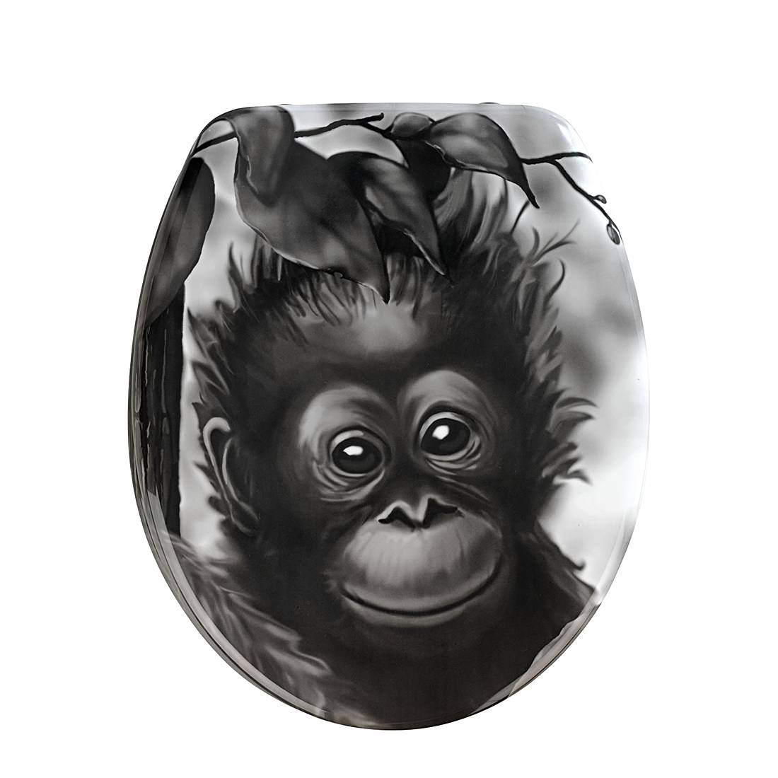 WC-Sitz Affe Multicolor Kunststoff