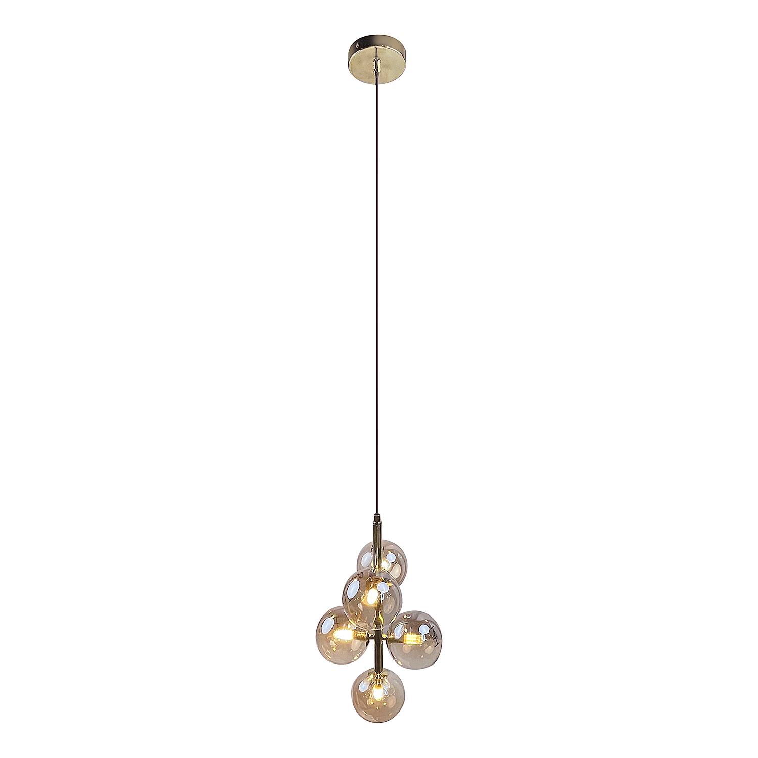 KJUL Pendelleuchte Metall Gold 5-flammig