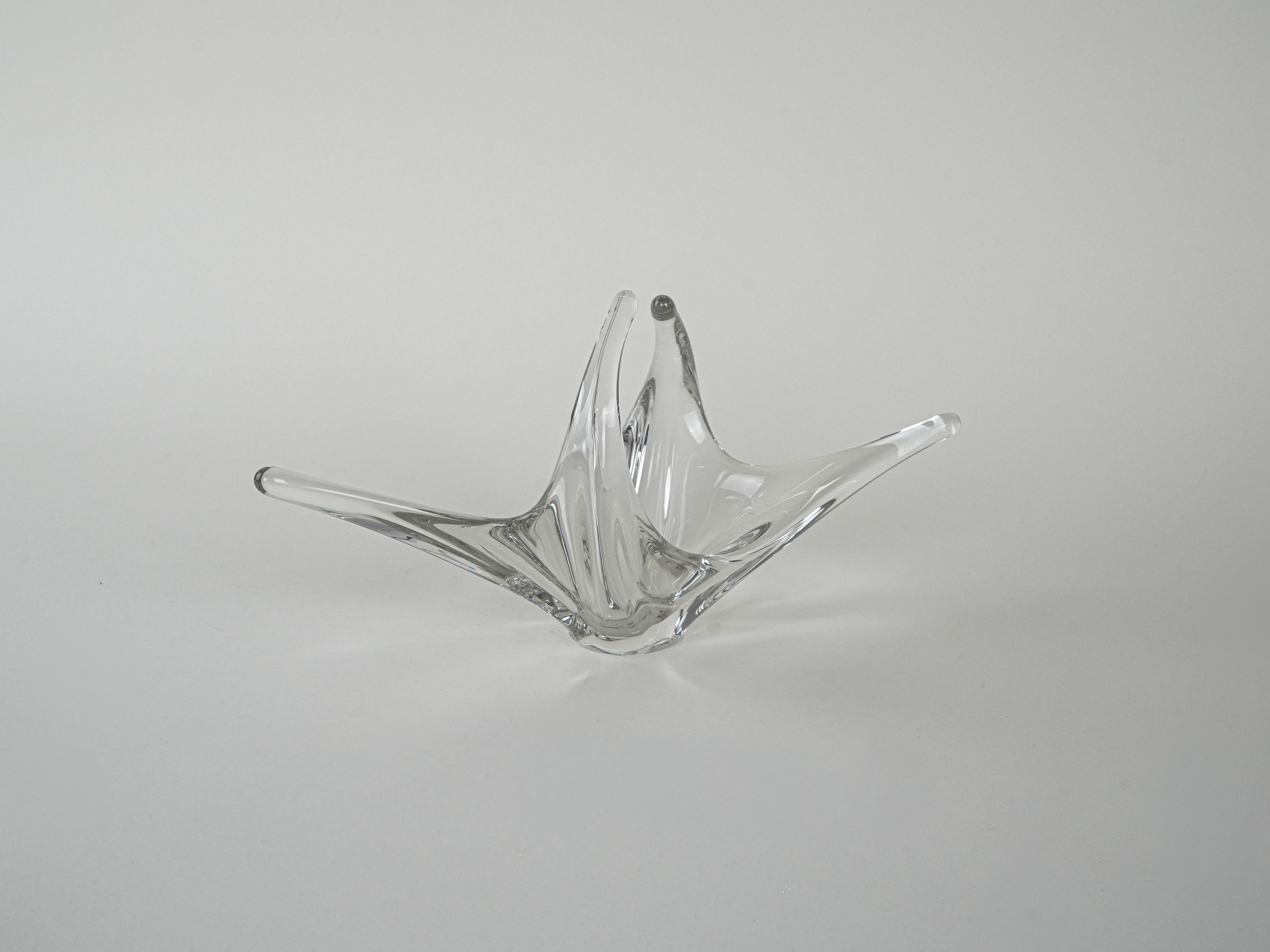 Space Age Glassplatte Transparent 1960er Jahre