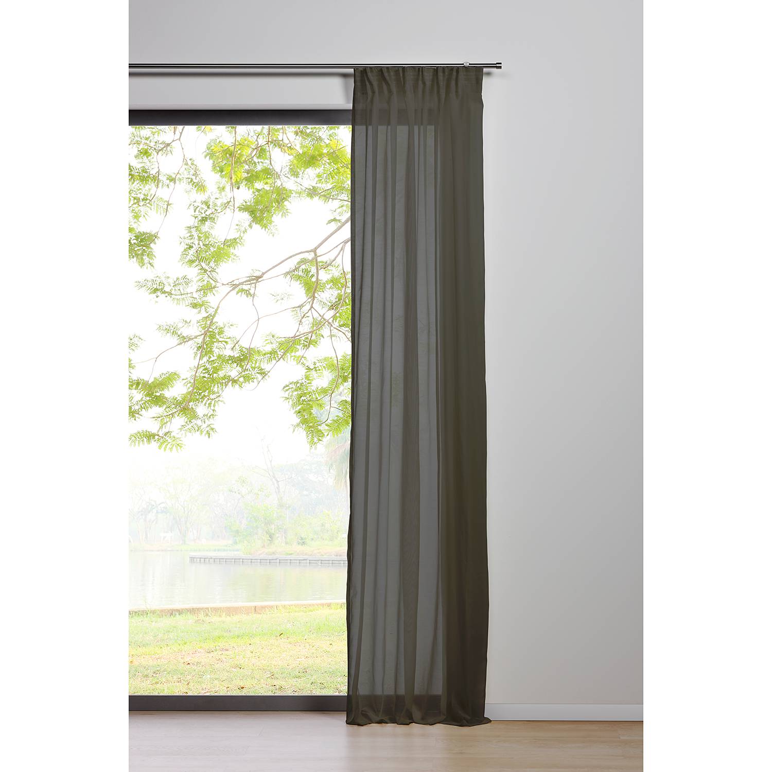 Schlaufenschal Pure Polyester Grau 135 x 245 cm