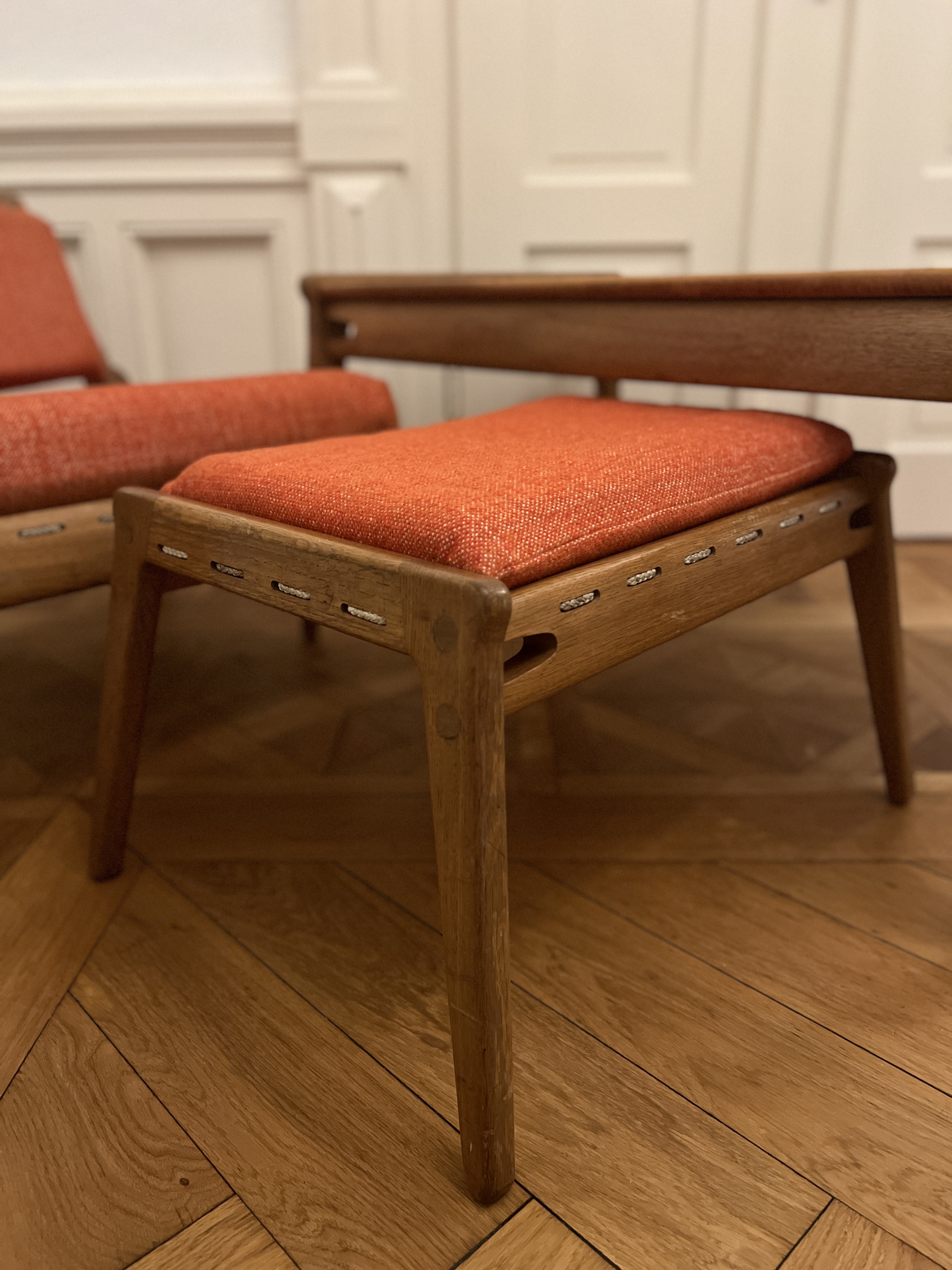 Vintage Hunting Chair Set Heinz Heger 1960er Jahre