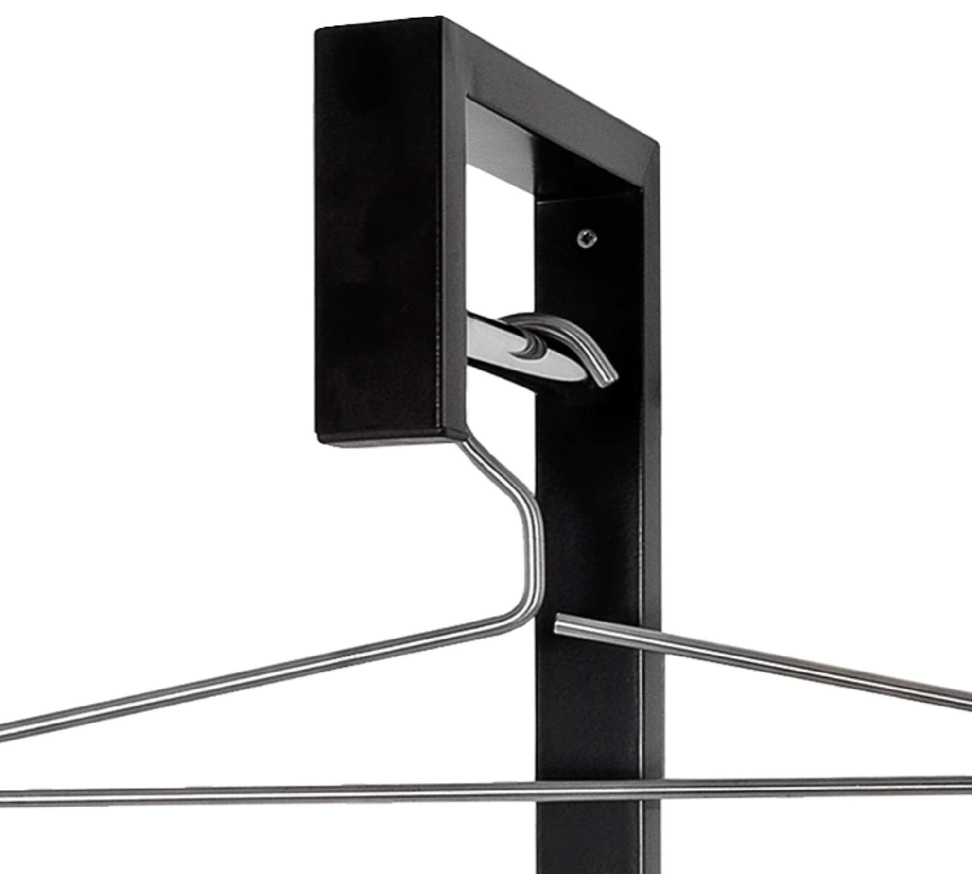 Wandgarderobe Stahl Schwarz